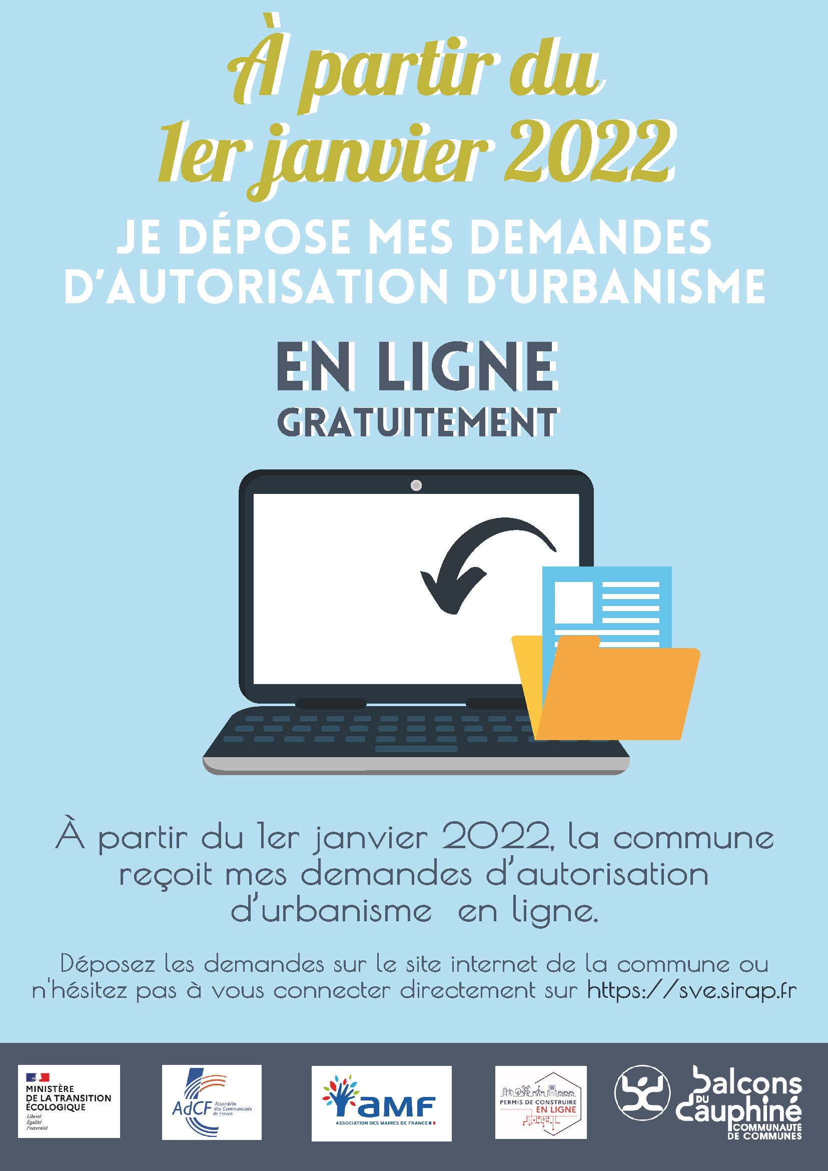 Dématérialisation des demandes d'autorisation d'urbanisme