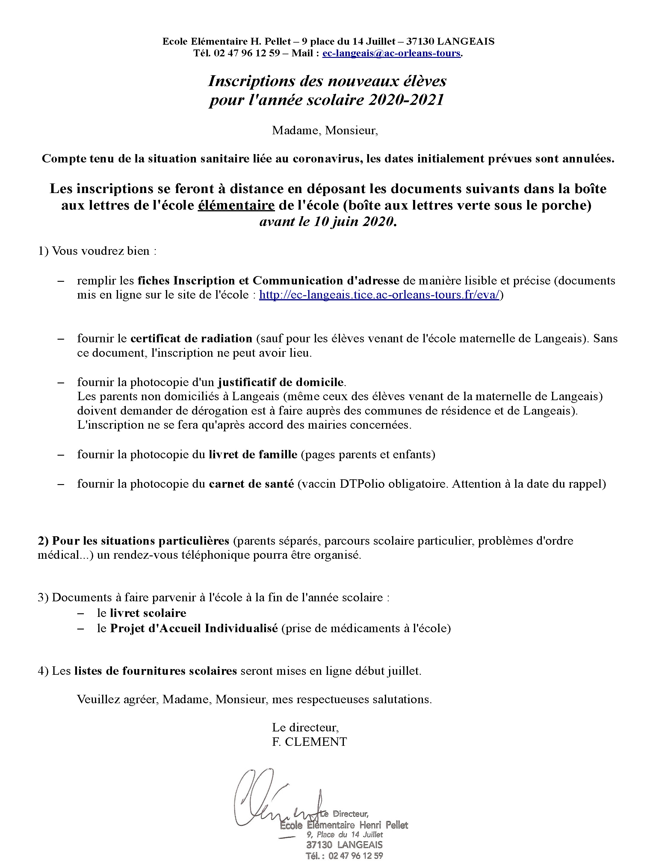 Enseignement Elementaire Commune De Langeais