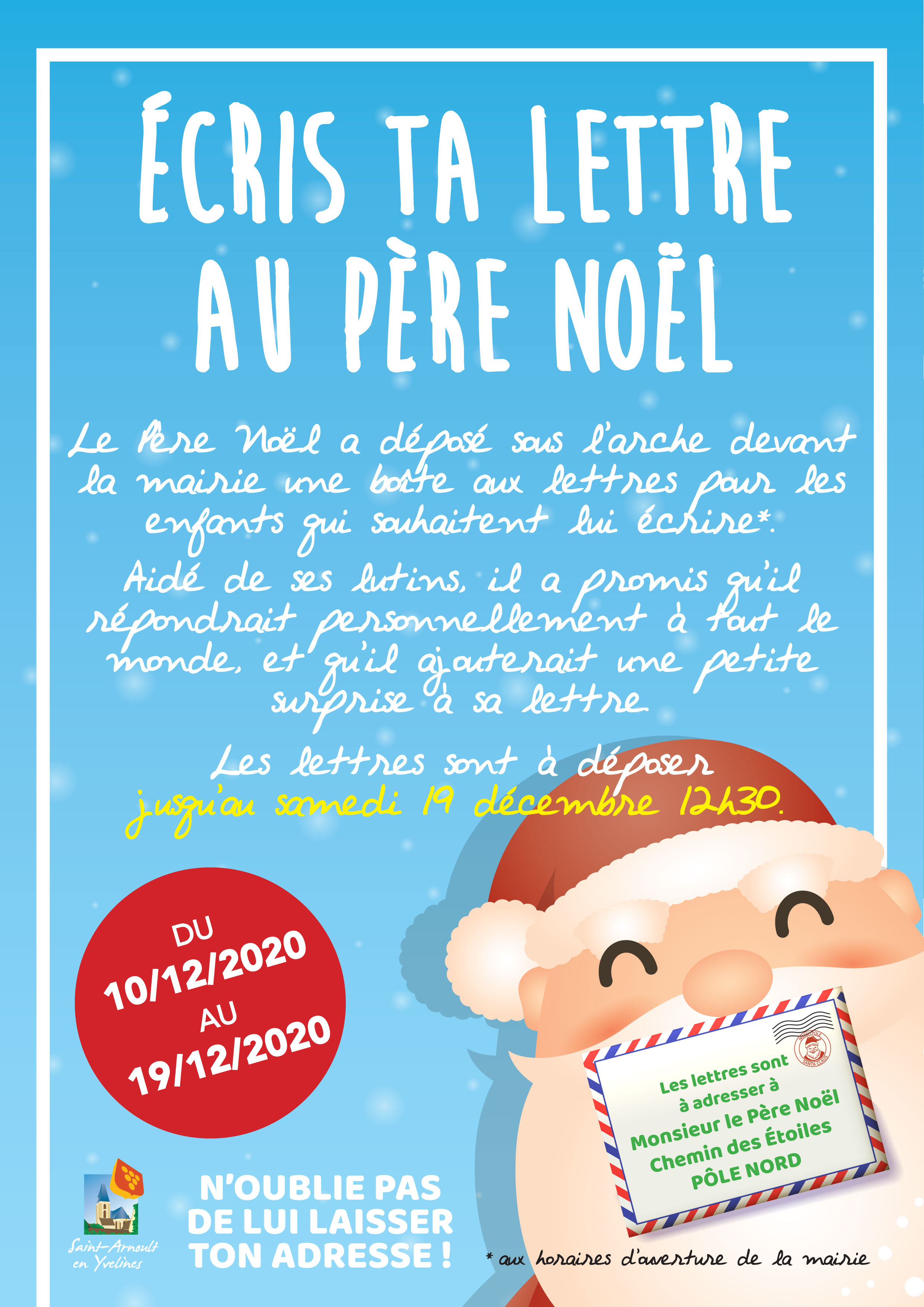 Lettre au Père Noël - Commune de Saint-Arnoult-en-Yvelines Lettre au Père Noël - Commune de Saint-Arnoult-en-Yvelines