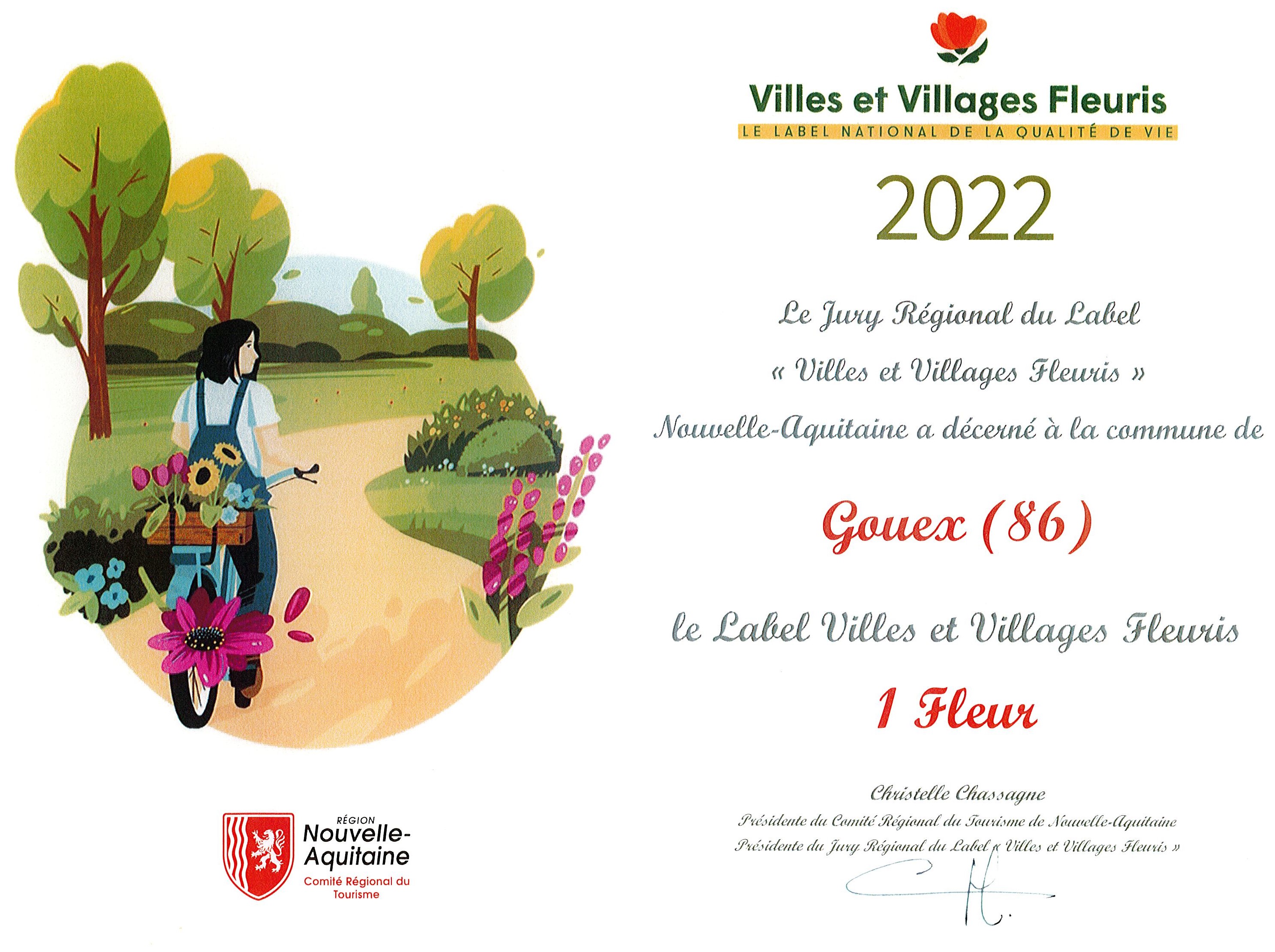 GOUEX - Villes et villages fleuris - UNE 1ère FLEUR