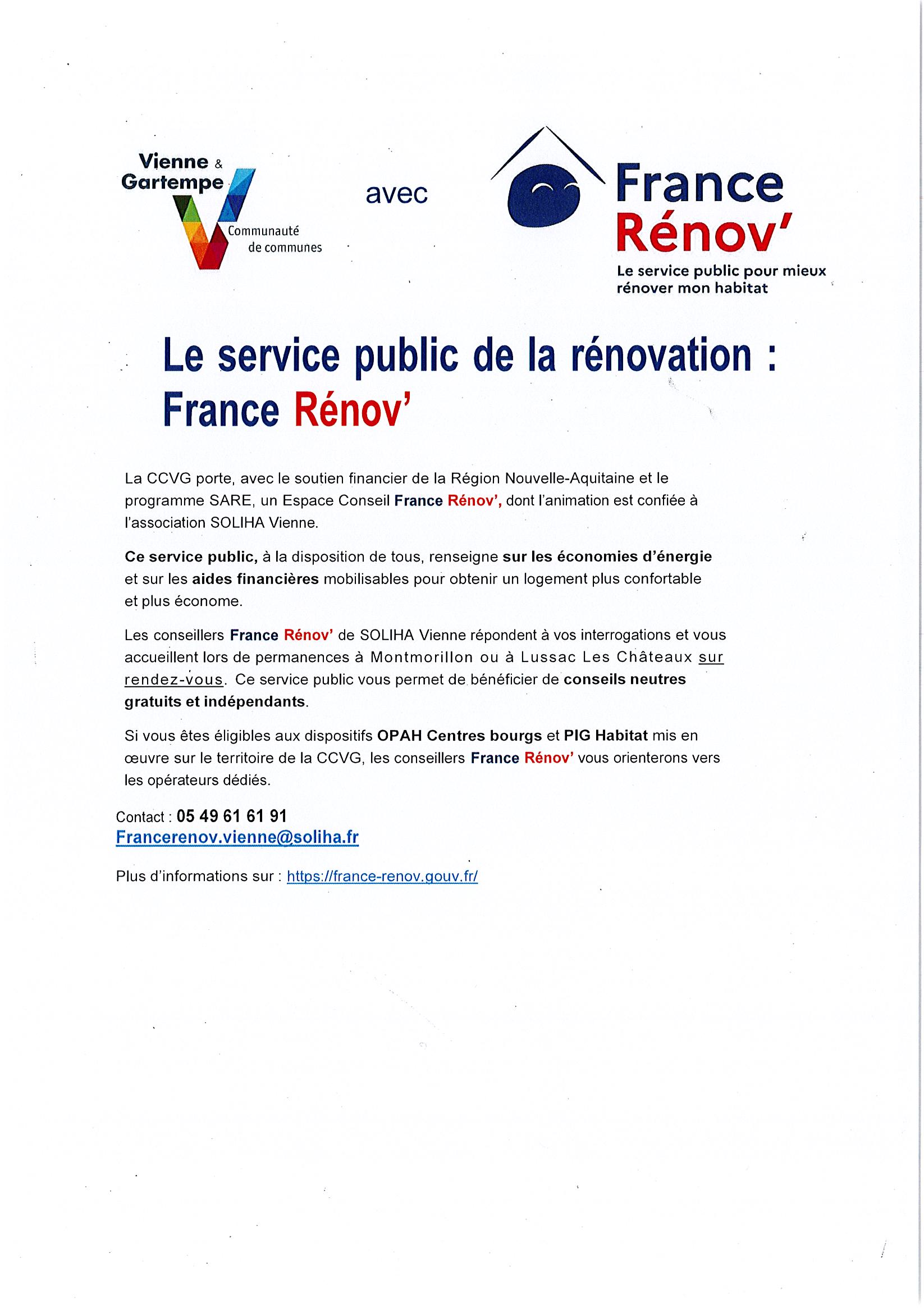 France Rénov' vous conseille sur les économies d'énergie