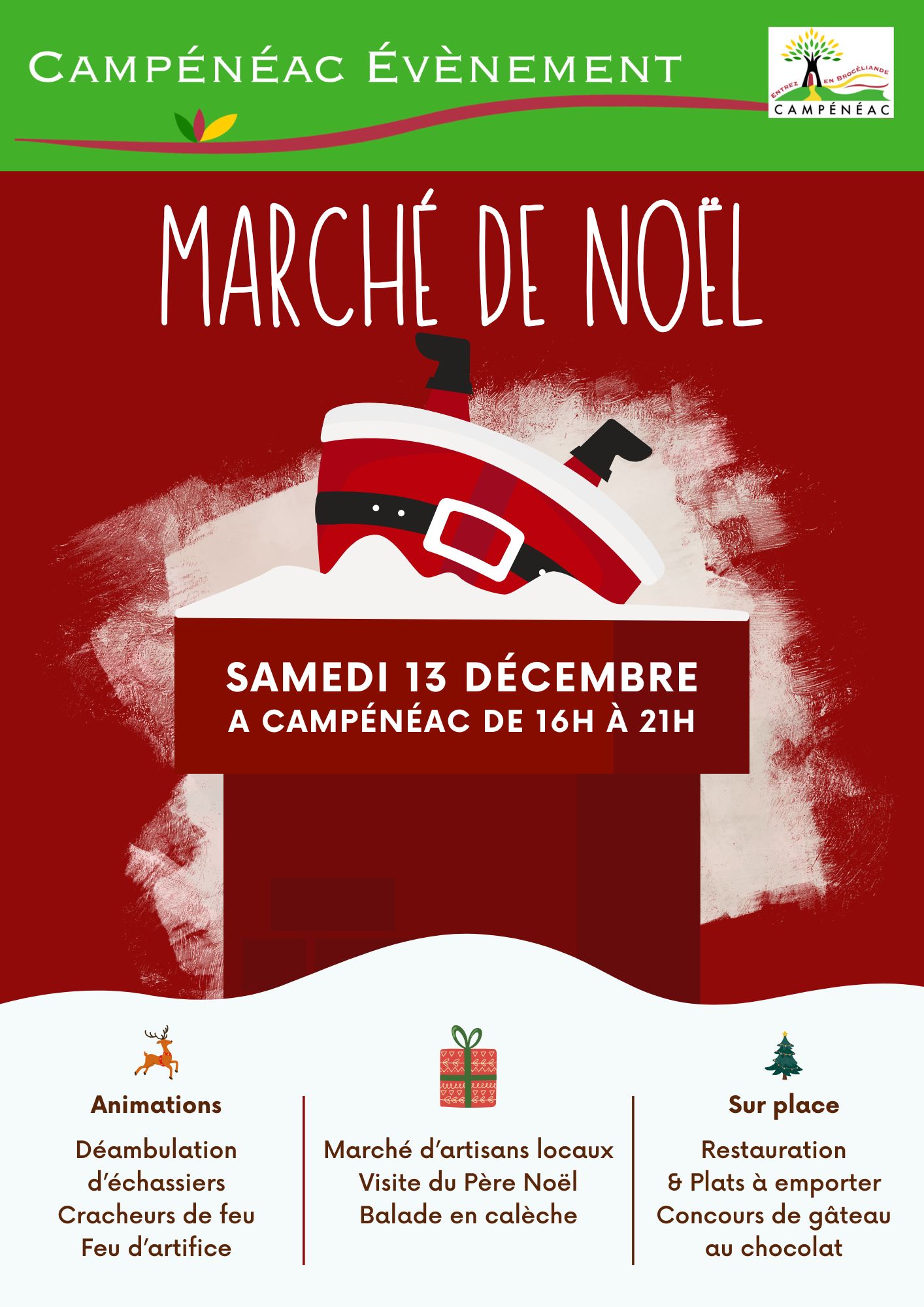 Affiche Marché Noël 2025 Père Noël Cheminée.jpg