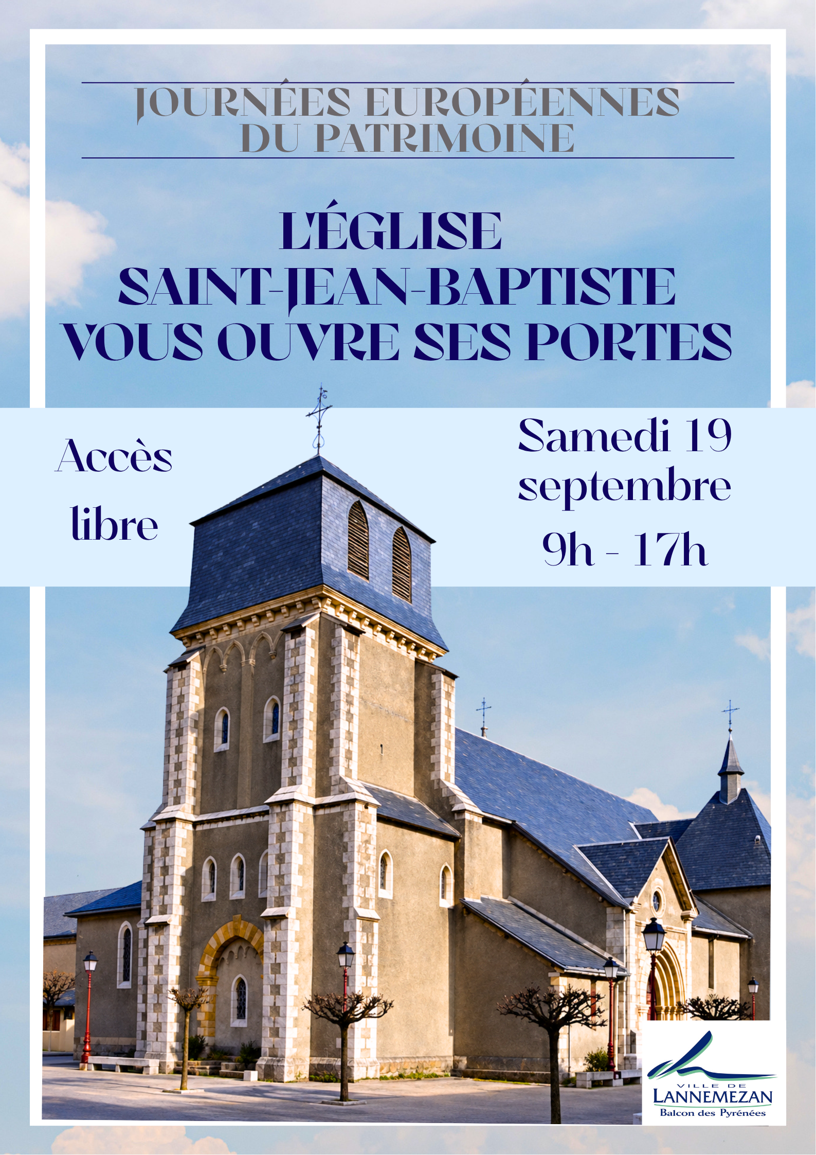 Affiche Journées européennes du patrimoine Élégant Traditionnel Photographie Monument Blanc Bleu _1_.png