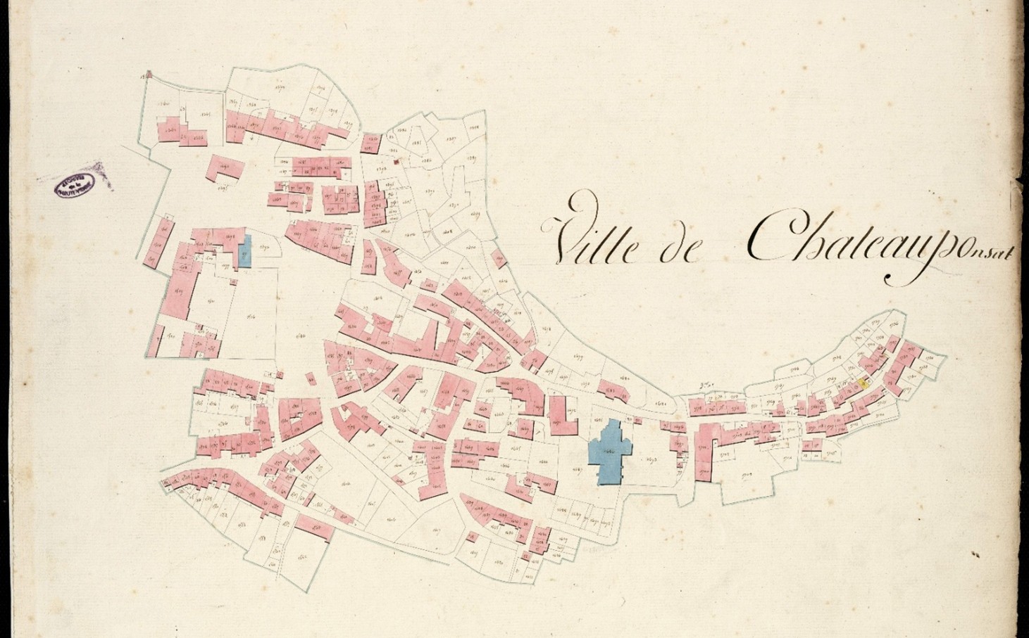 Plan Cadastral Napoléonien de Châteauponsac 1828.jpg