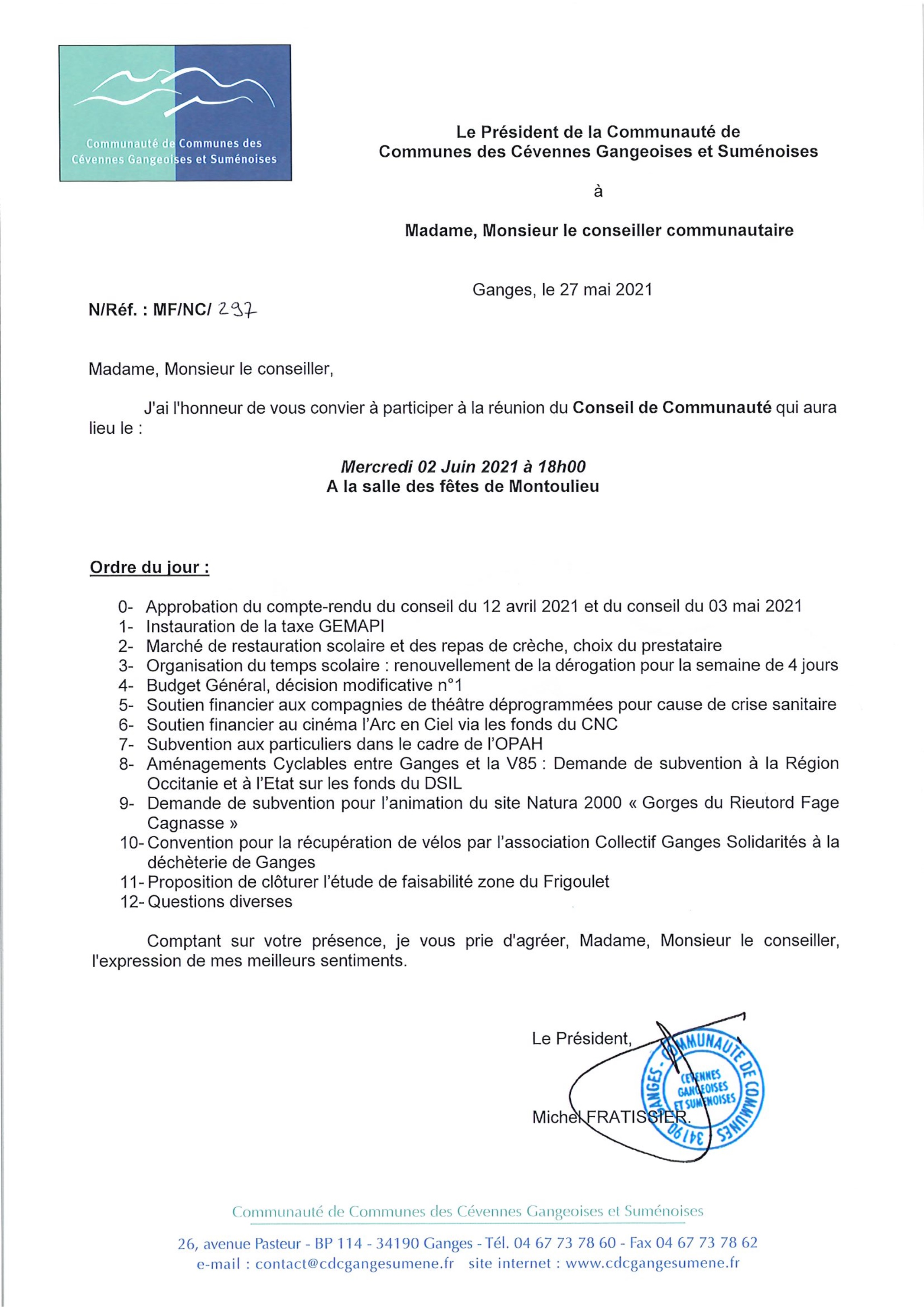 Convocation conseil communautaire du 2 juin 2021.jpg