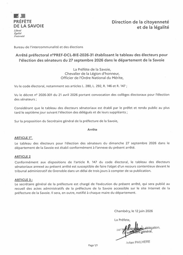 Arrêté préfectoral - élections sénatoriales 2026.jpg