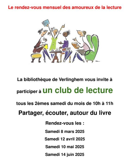 Club lecture mars 2025