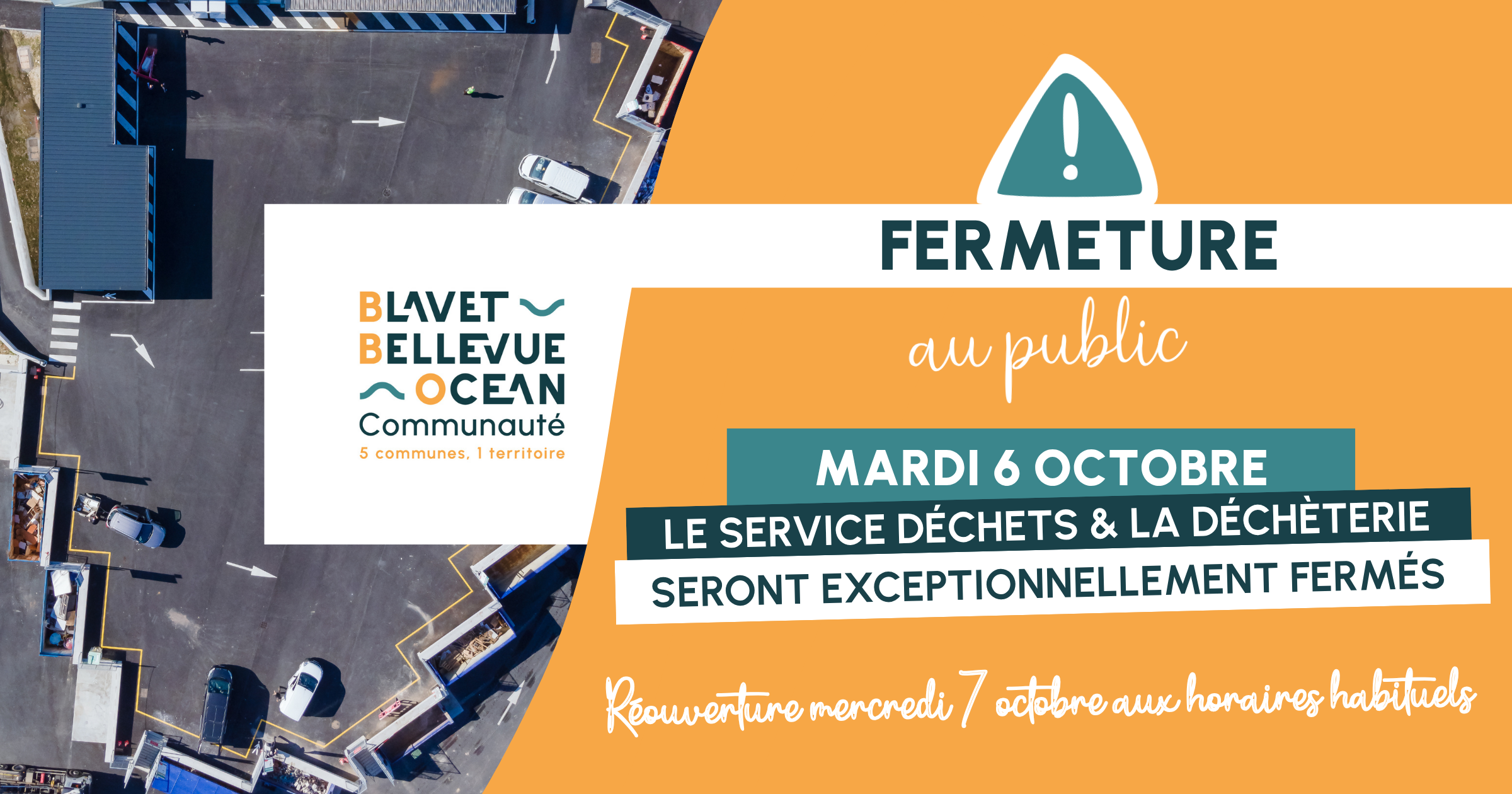 Fermeture 6 octobre - service déchets _ déchèterie - BBO Communaute.png