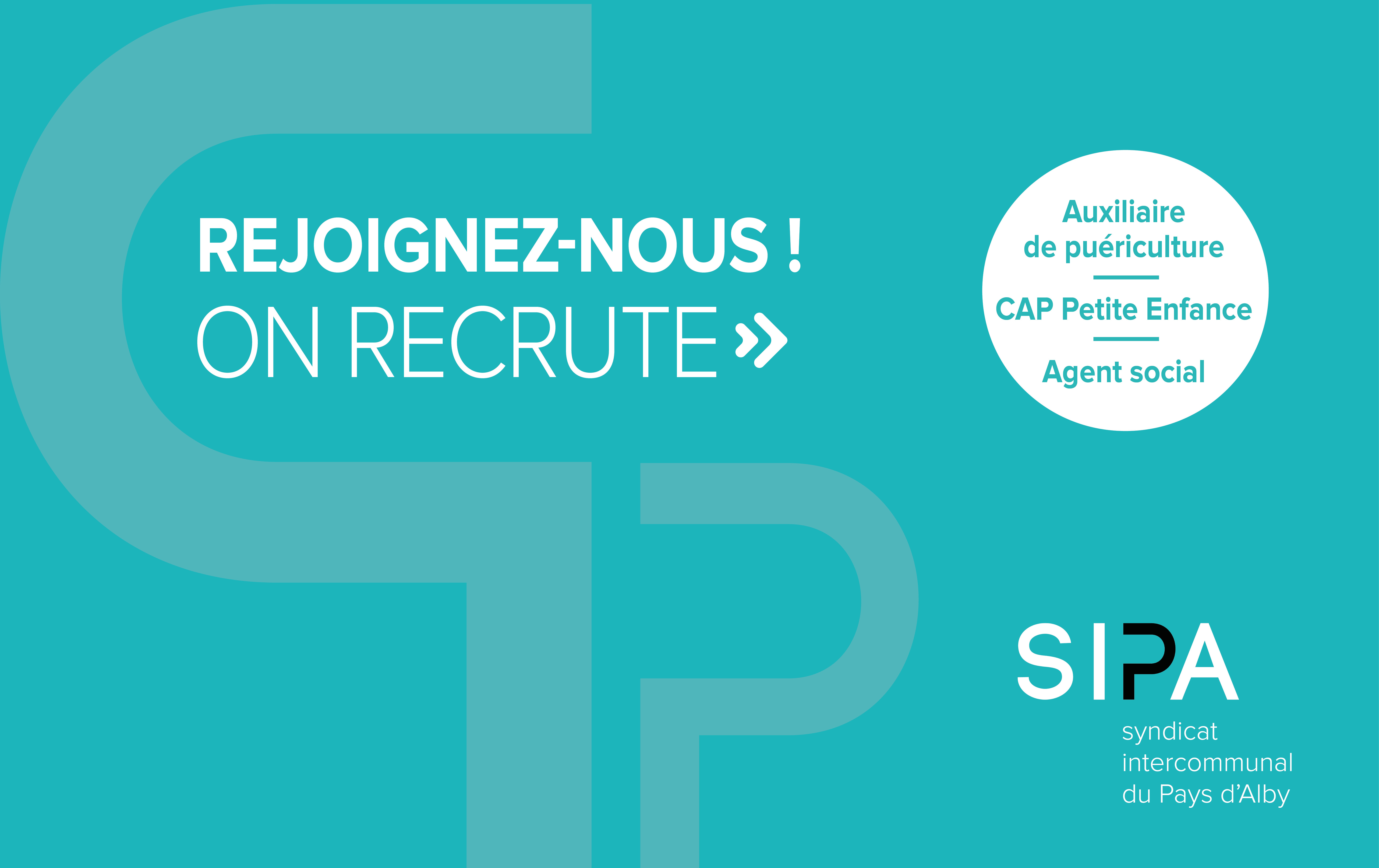 on recrute-SIPA-Auxiliaire de puériculture-CAP Petite Enfance-Agent social-18.10.21.jpg