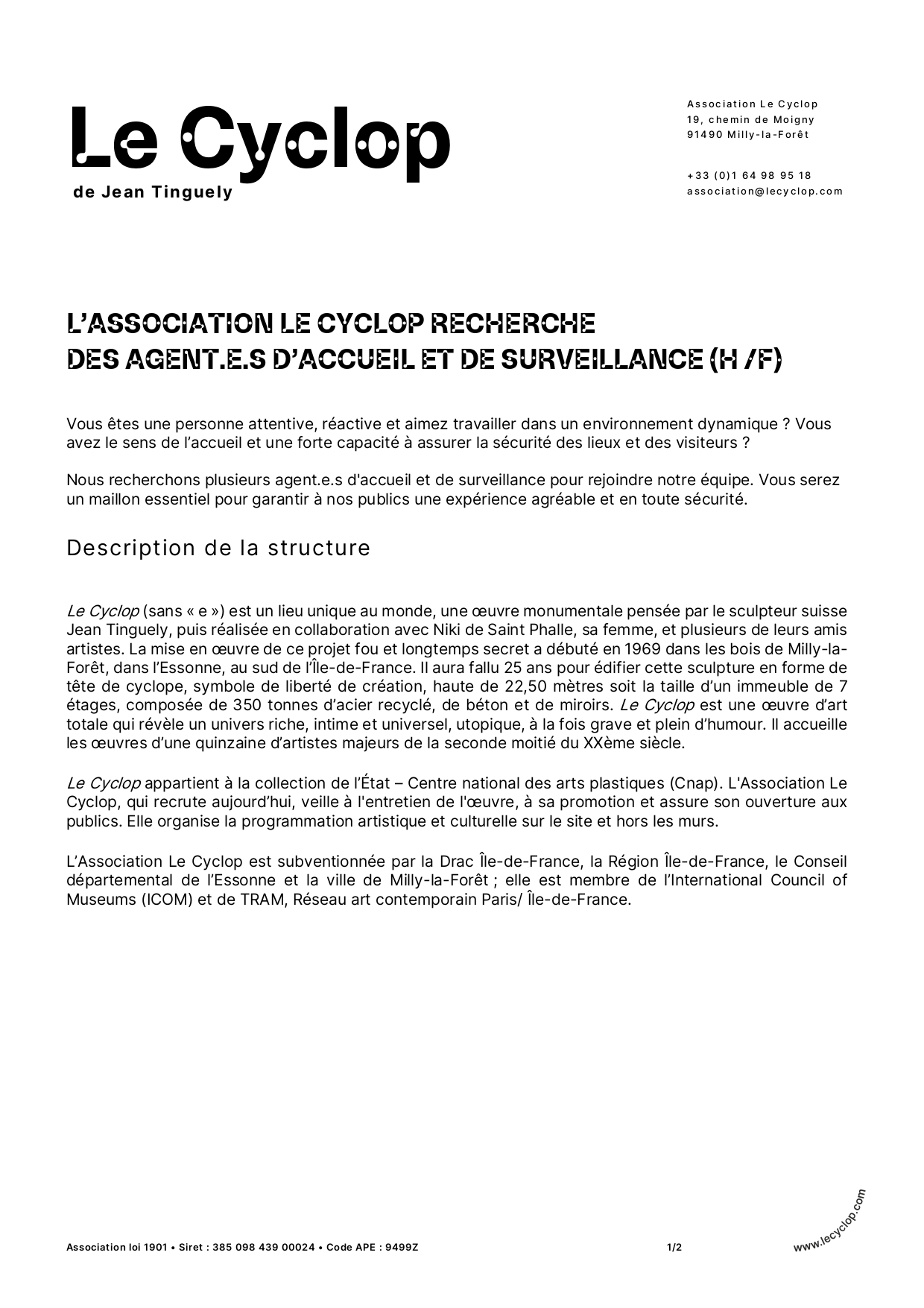 Fiche de poste Agent d_accueil . Surveillant.e de site 2026_page-0001.jpg