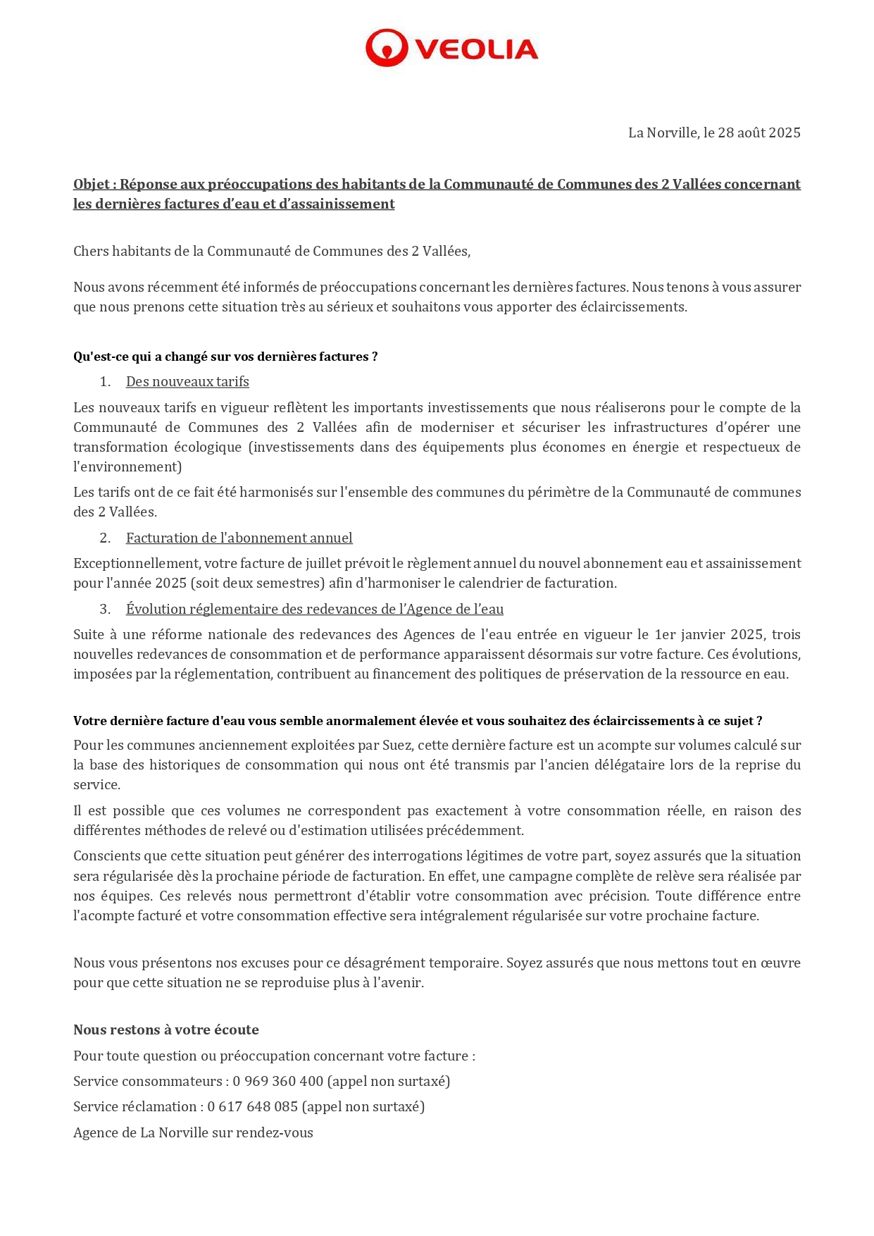 Communiqué de VEOLIA - Réponse aux préoccupations des habitants de la CC2V concernant les dernières factures d’eau et d’assainissement_page-0001.jpg