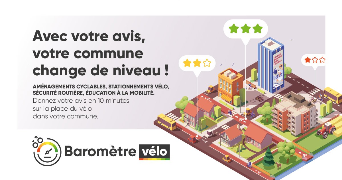 Baromètre à vélo 2025 : 10 minutes pour donner votre avis