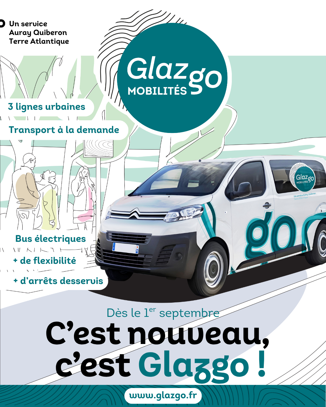 Réseau Glazgo affiche 