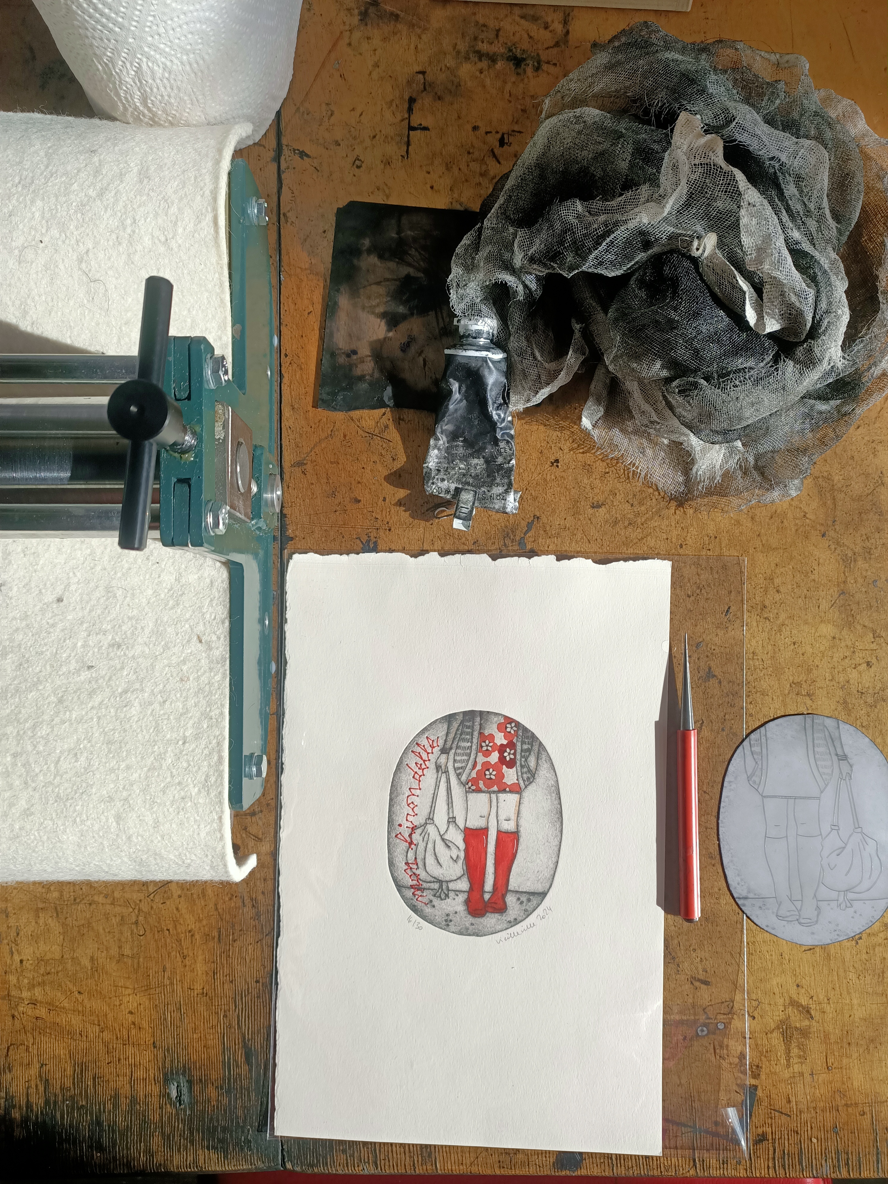 atelier gravure pointe sèche samedi 6 décembre médiathèque