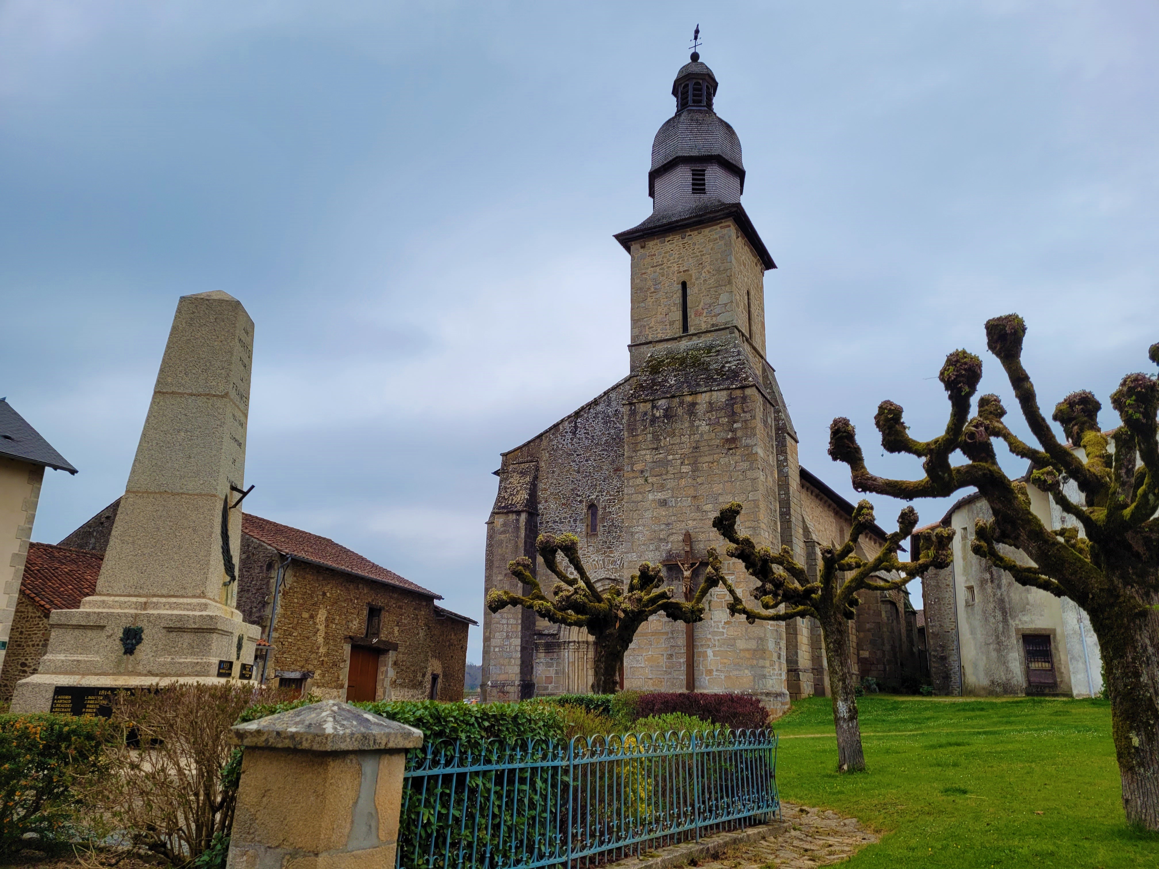 Rancon monument et église