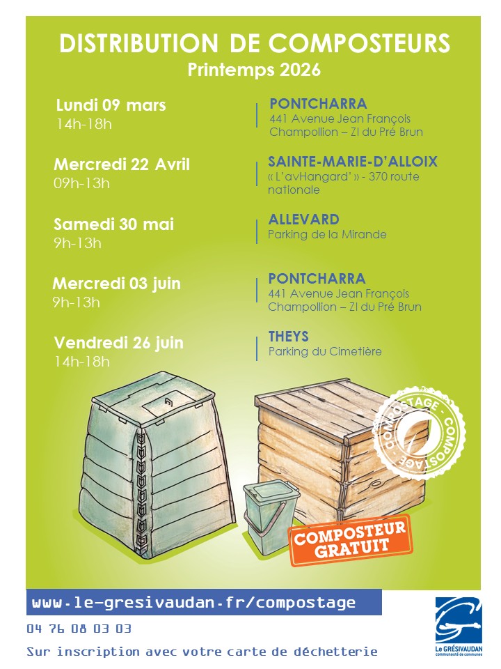 Distribution de composteurs gratuits