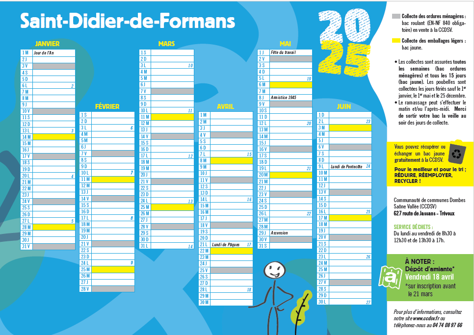 calendrier 2025 -2