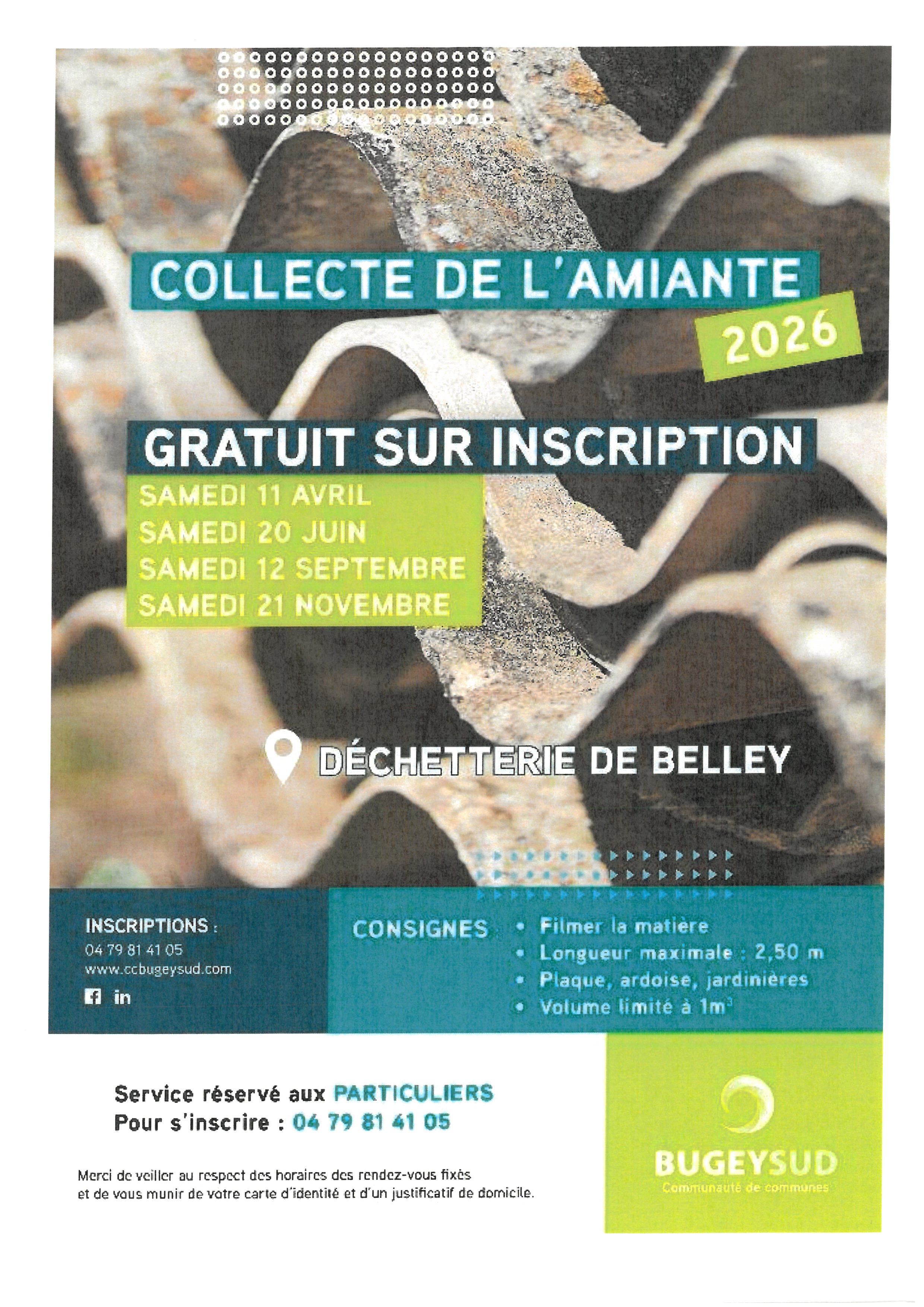 COLLECTE DE L'AMIANTE 2026