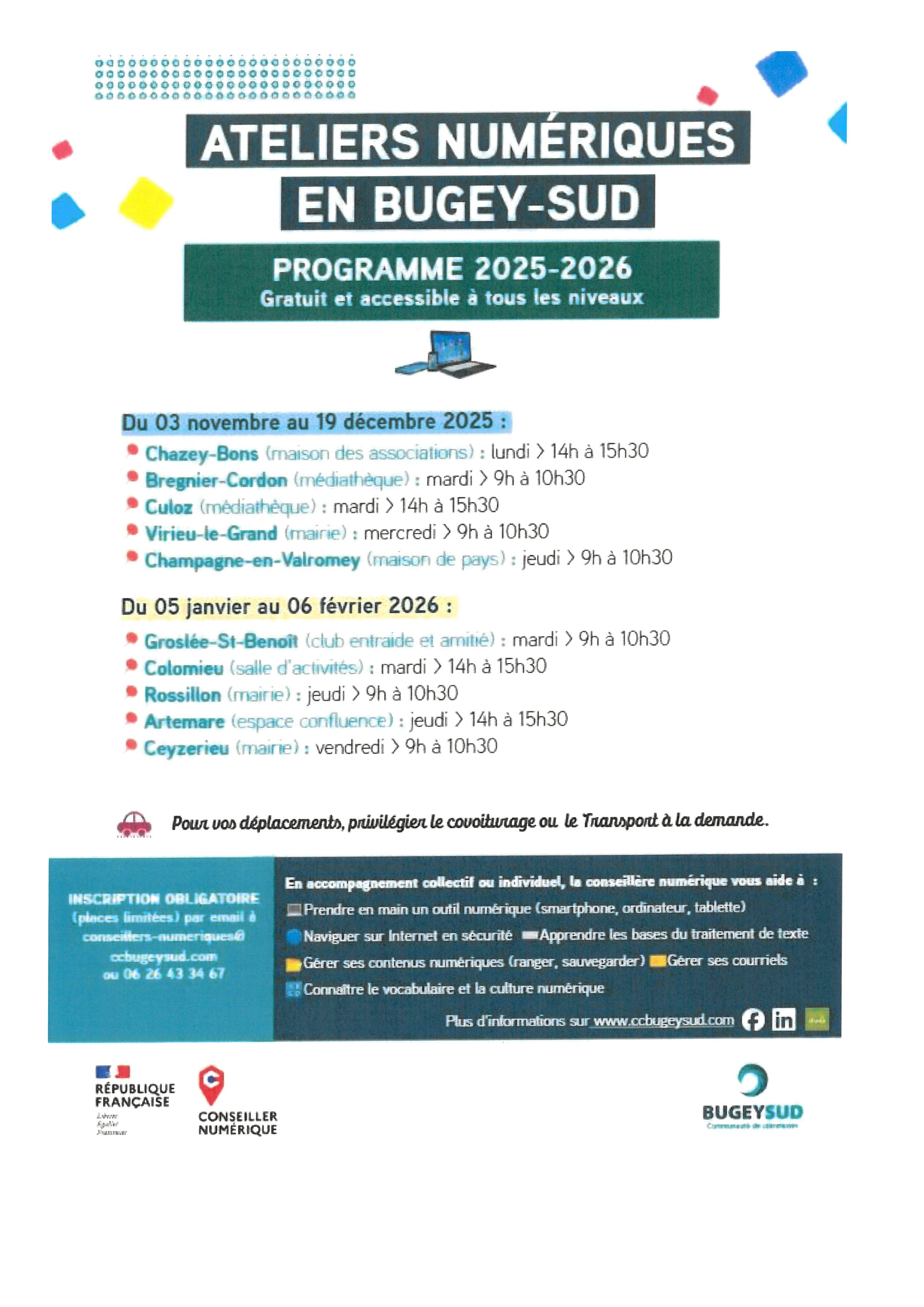 ATELIERS NUMERIQUES