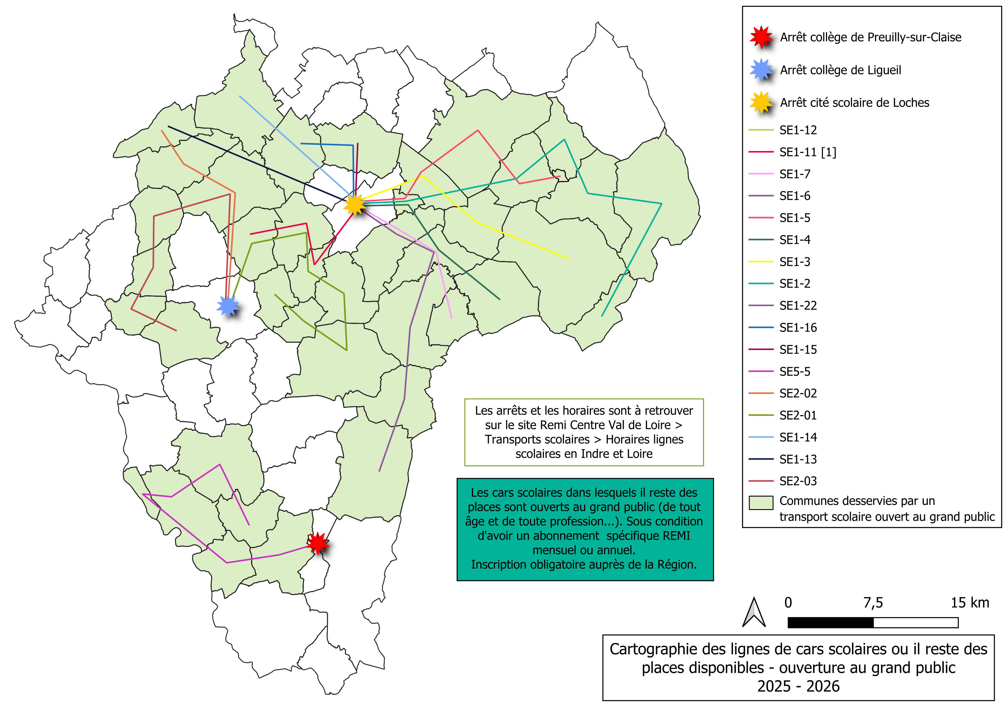 Cartographie des transports scolaires