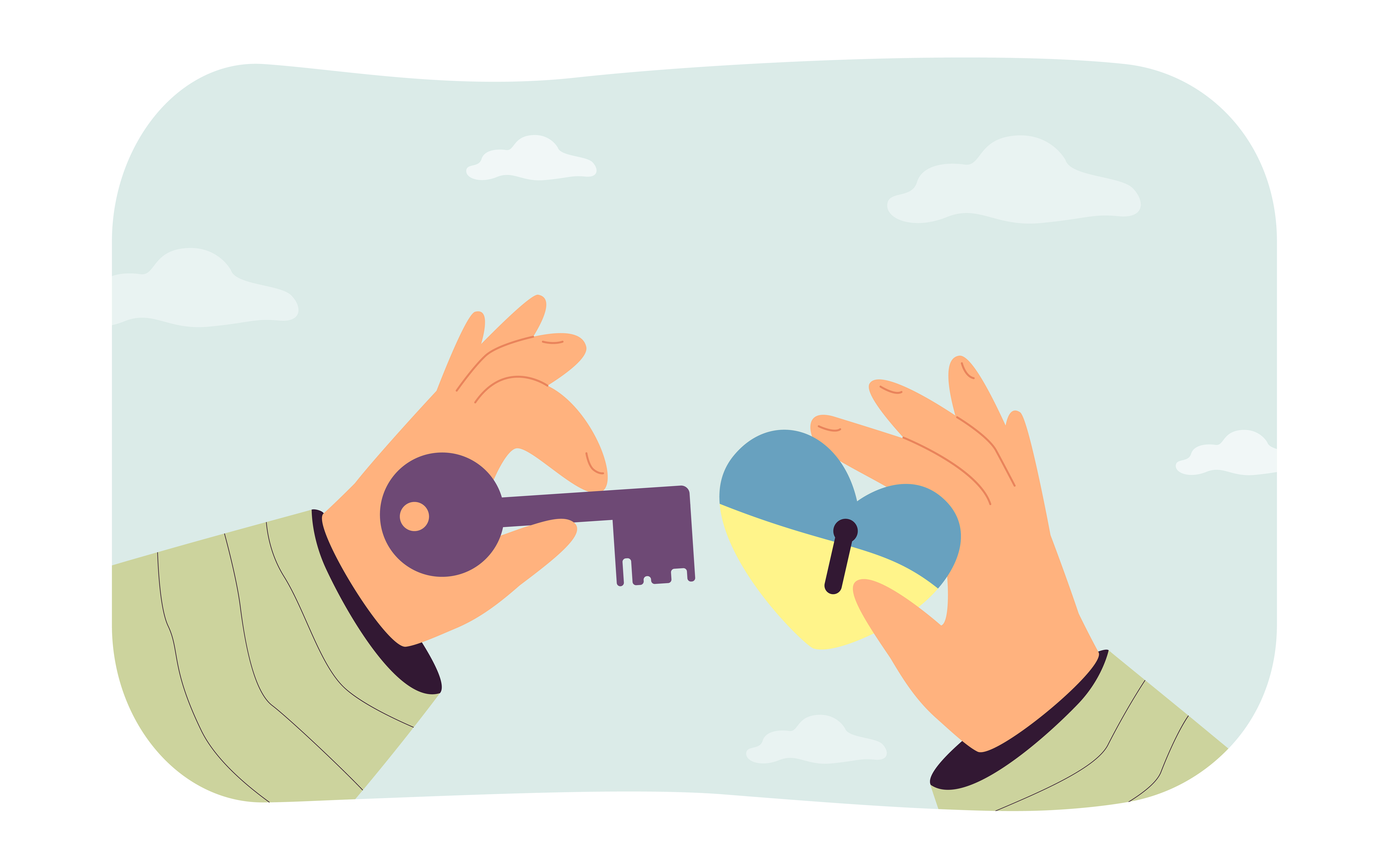 Human hands holding key to heart with Ukrainian flag.jpg