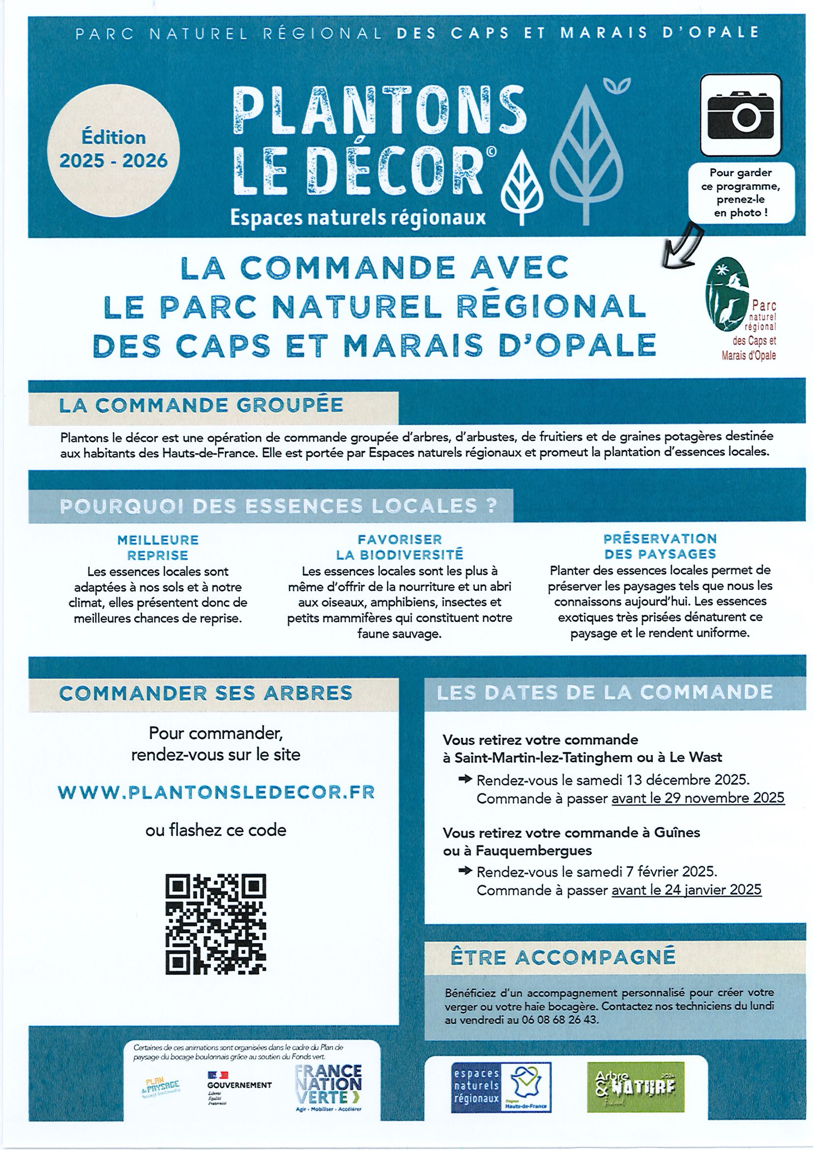 "Plantons le décor" Espaces naturels régionaux - Edition 2025 - 2026