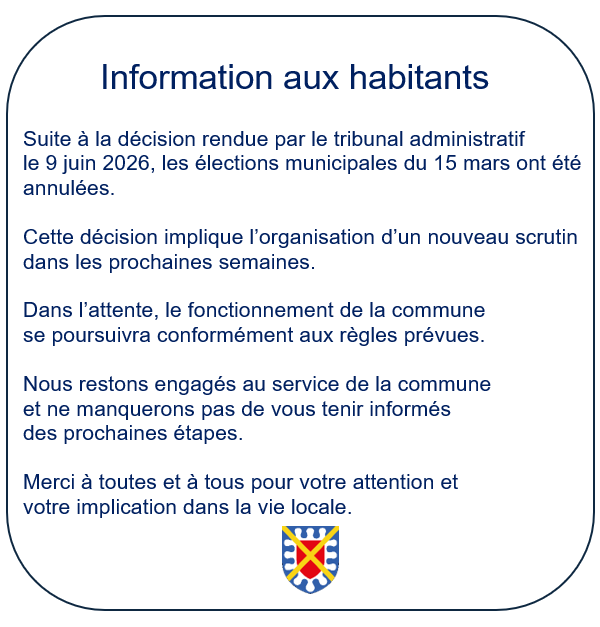 Informations aux habitants