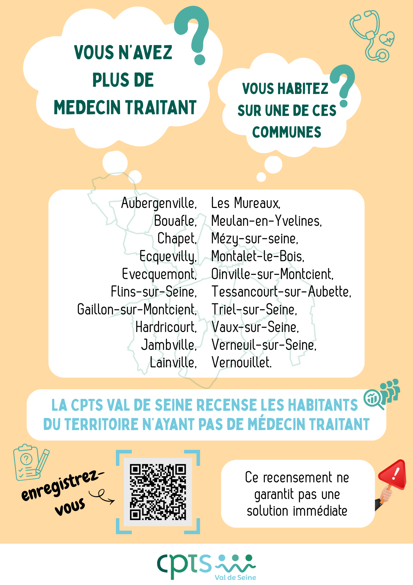 Le CPTS recense les habitants n'ayant plus de médecin traitant