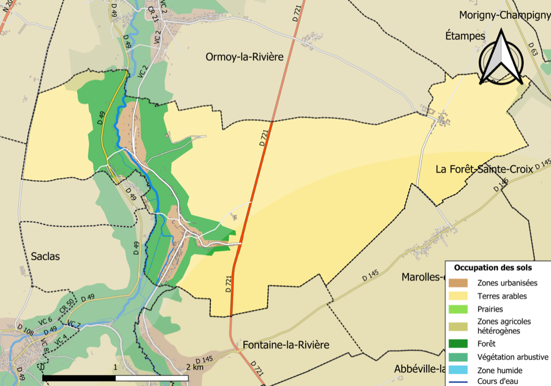 Boissy-la-rivière-plan-infrastructure et occupation des sols.png