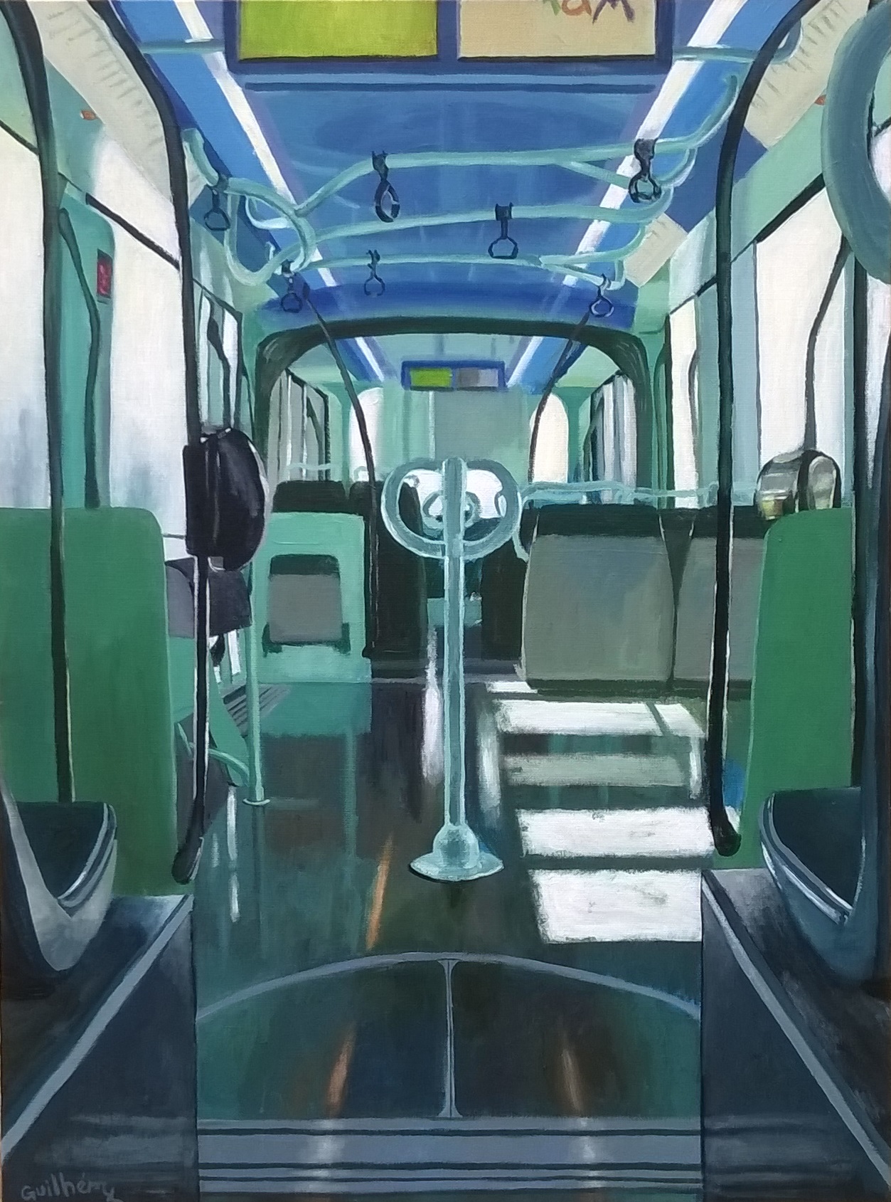 Green Tram, 81 X 60 cm.jpg