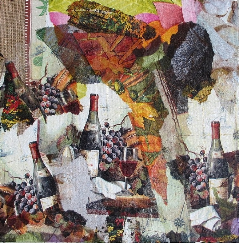 COLLAGE ODE A BACCHUS 30X30.JPG