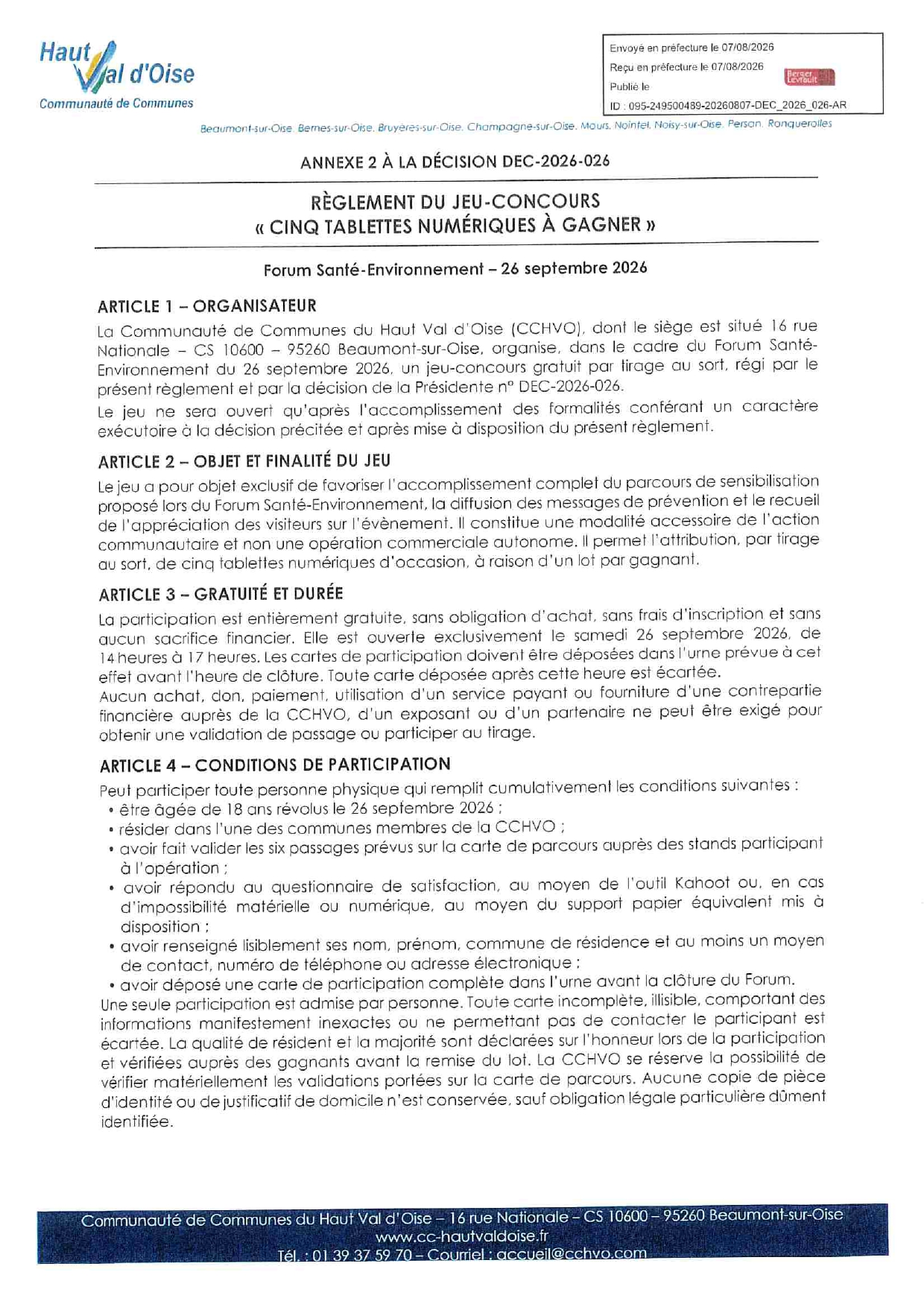 Règlement jeu concours - Forum Santé _ Environnement CCHVO 2026_page-0001.jpg