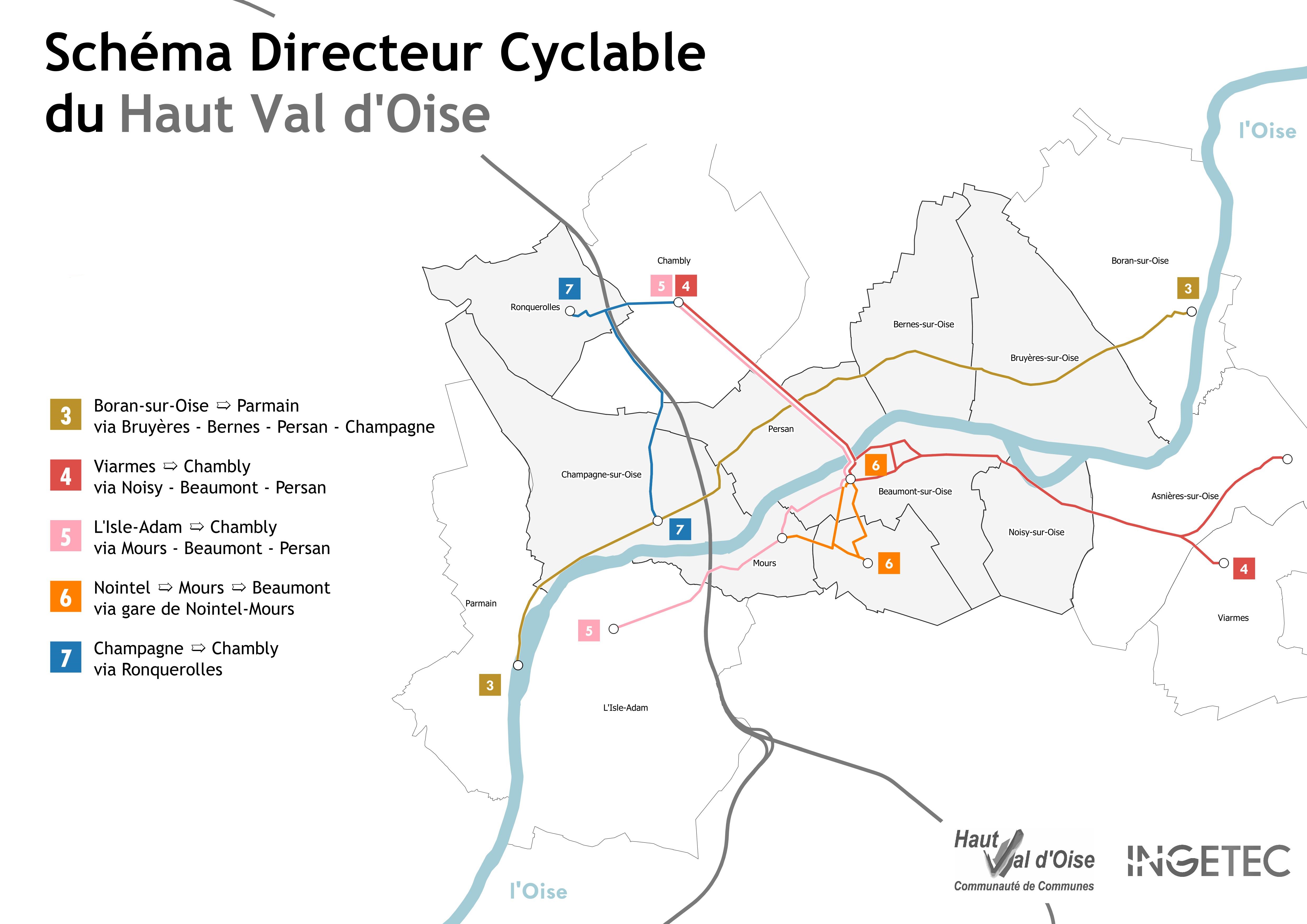 Schéma axé sur les itinéraires du quotidien