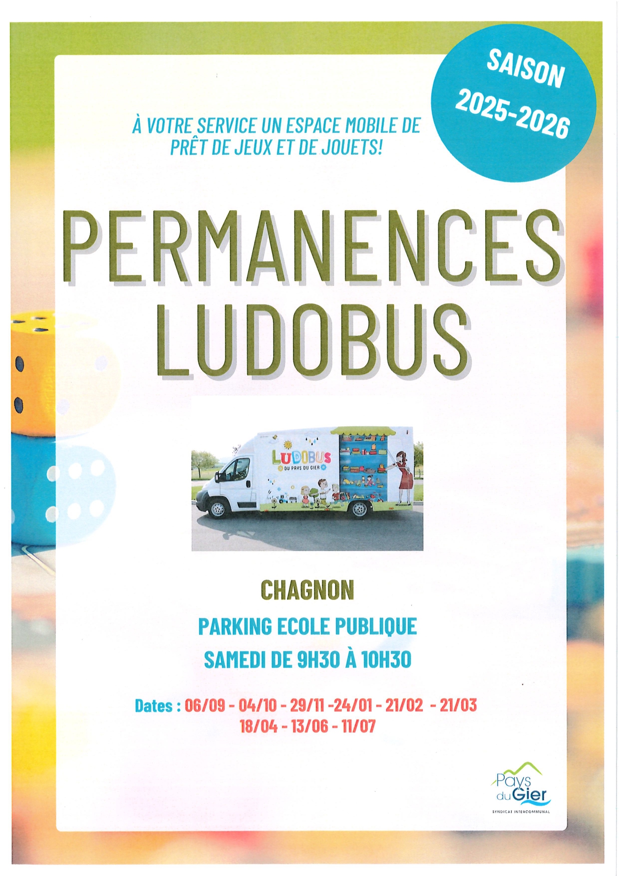 Présence LUDOBUS à CHAGNON 2025 -2026