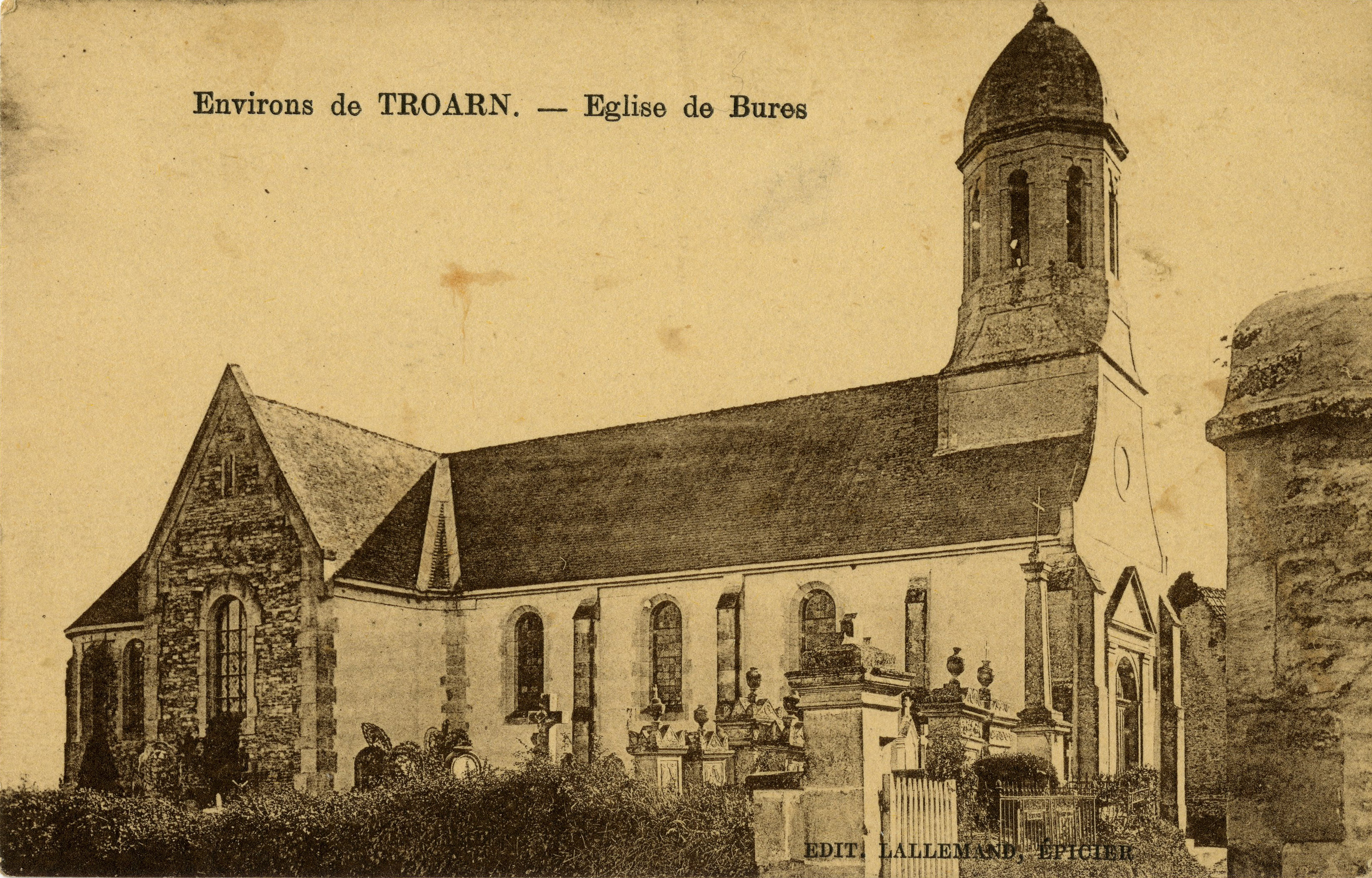 Bures église 1914