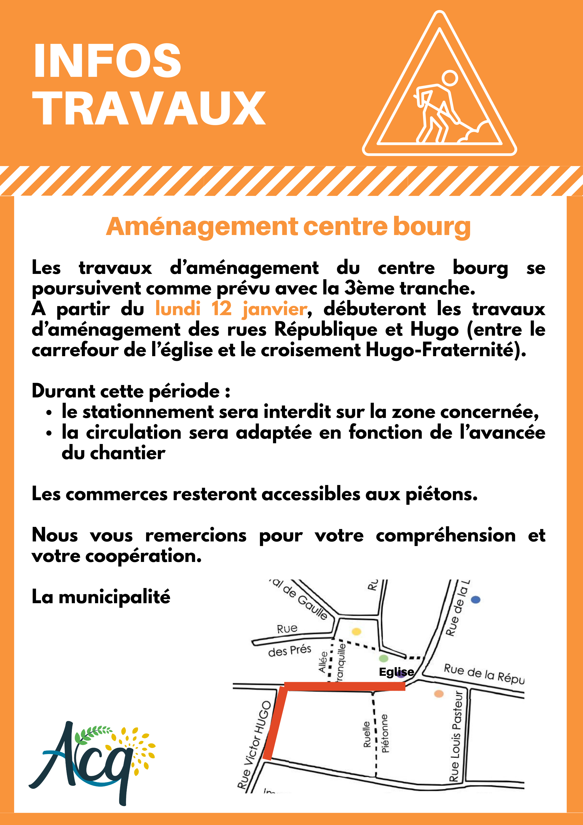 Travaux dans la commune