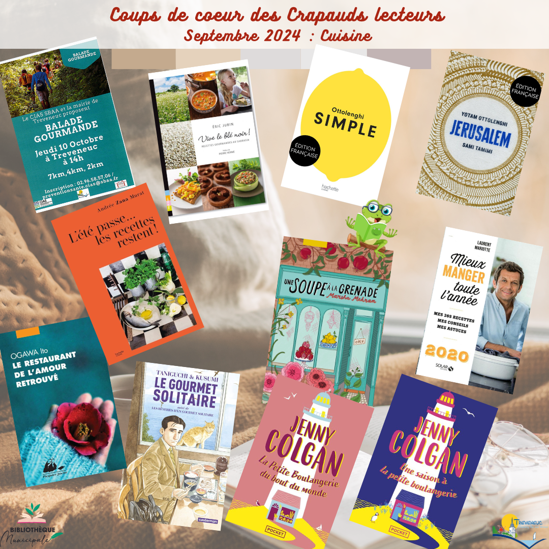 Coups de coeur des Crapauds lecteurs Septembre 2024 Cuisine.png