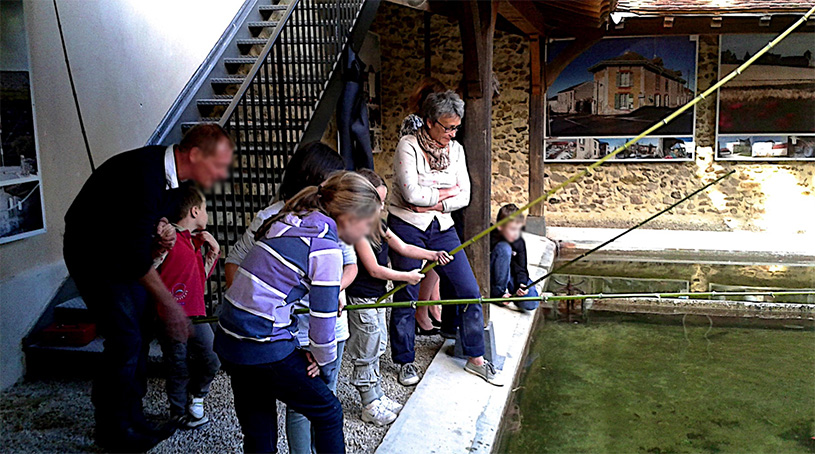 Peche dans le lavoir