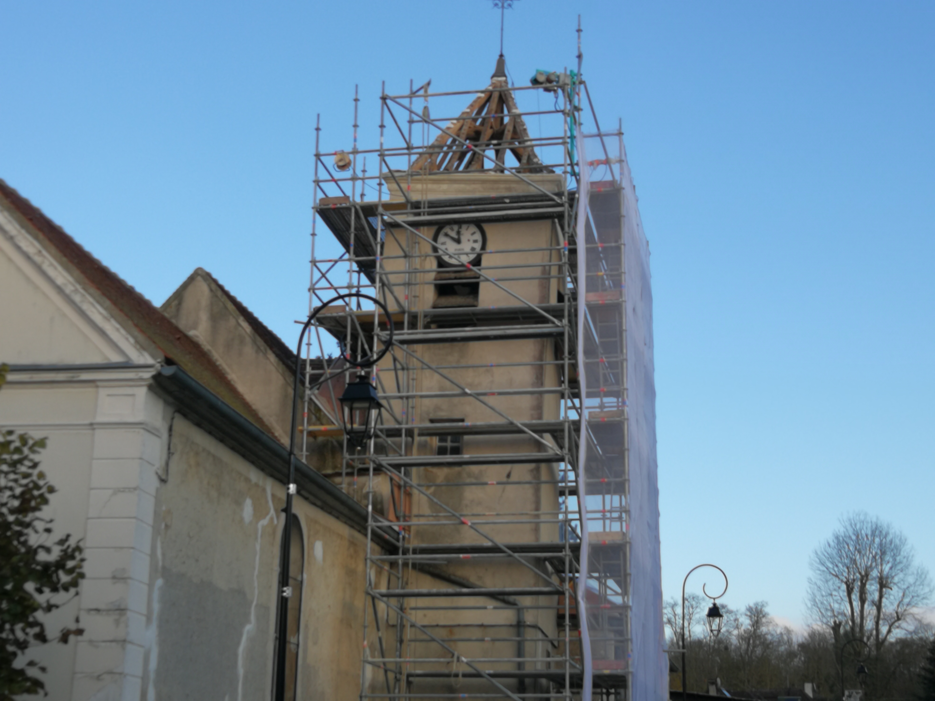 Eglise travaux 7 dépose couverture
