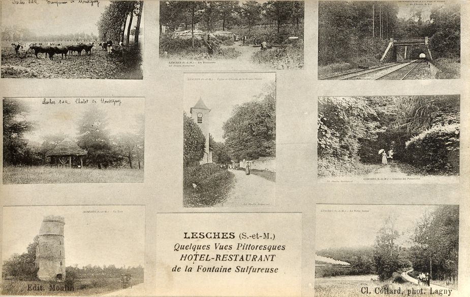 Carte divers sites de Lesches