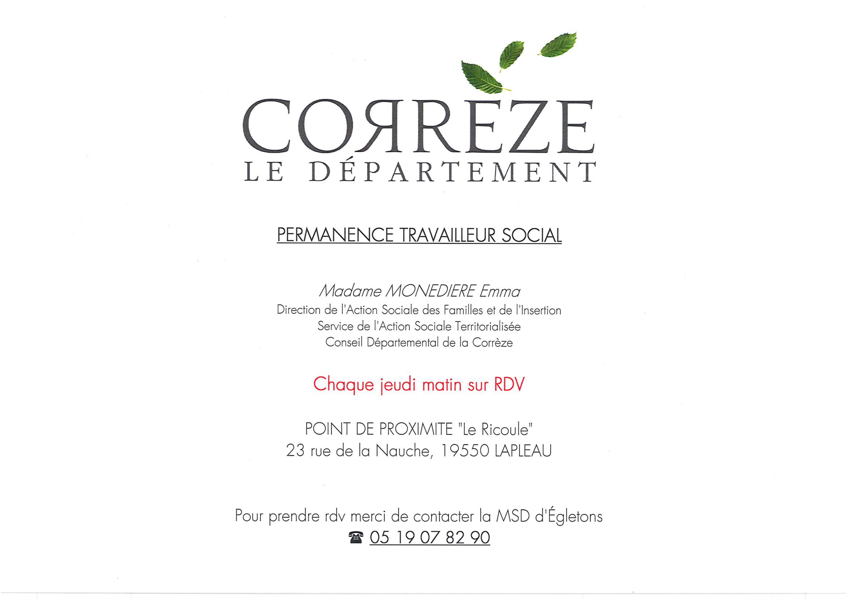 Permanences travailleur social