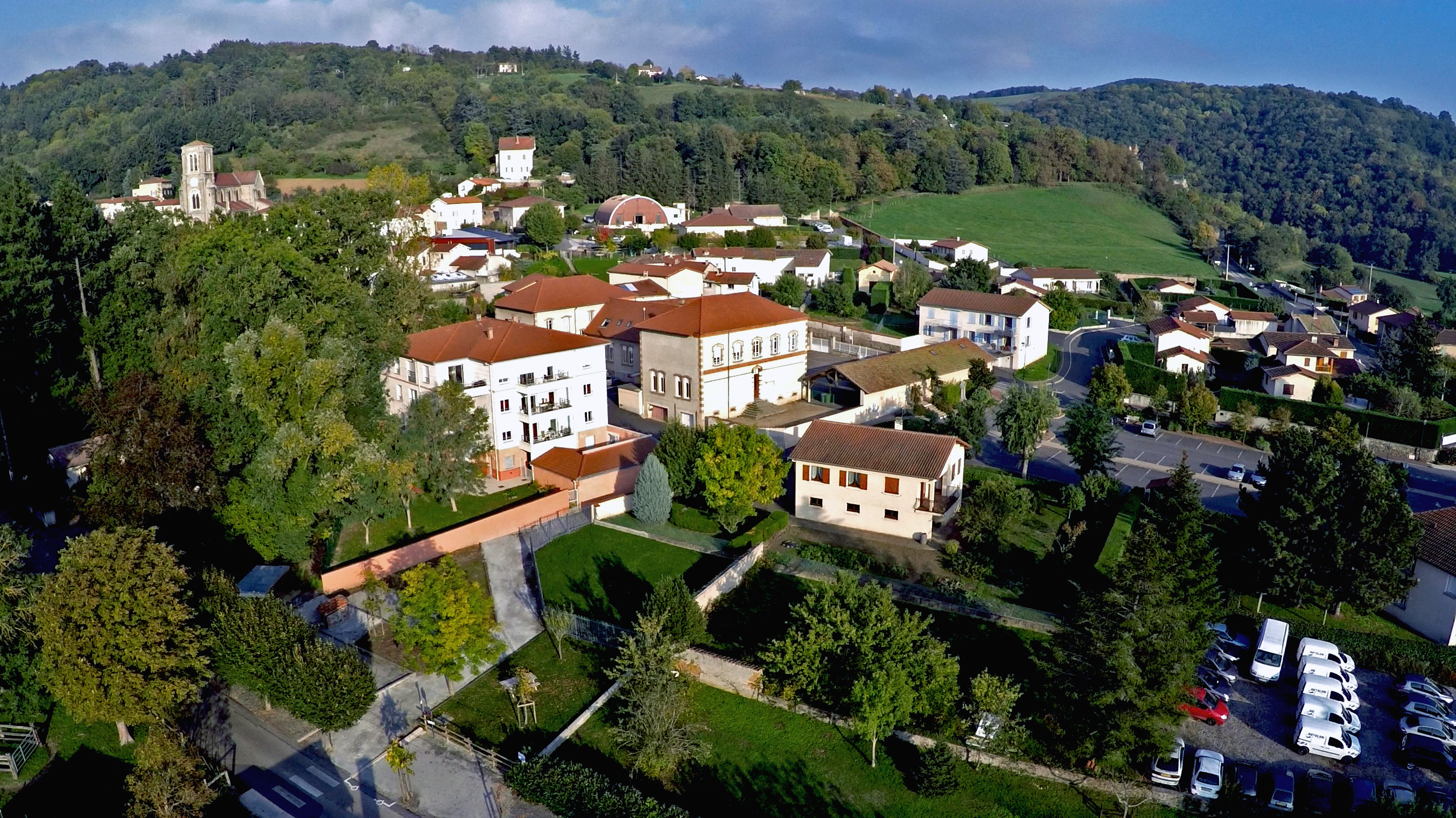 Pl des Combattants vue aérienne