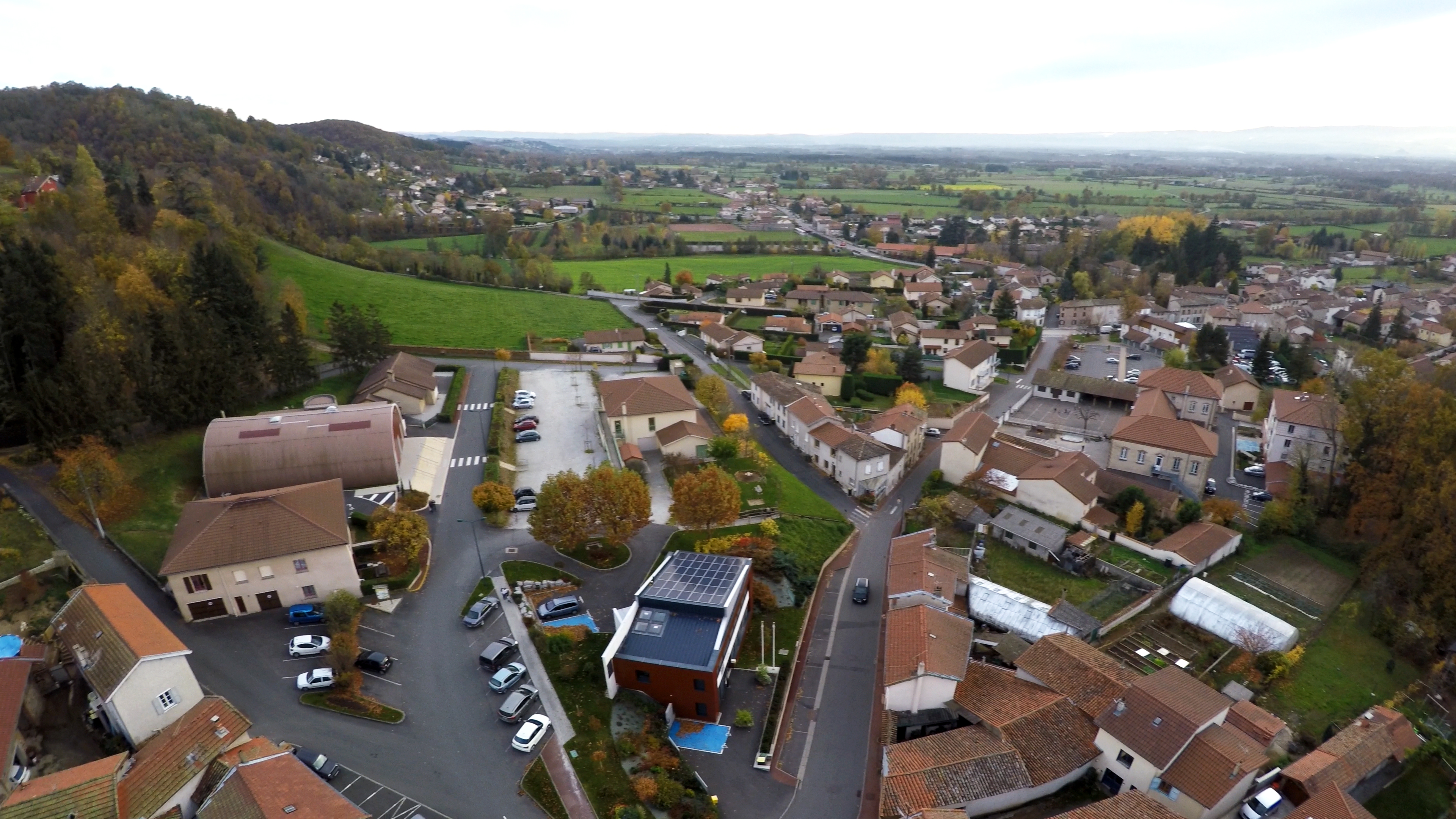 Le Bourg vue aérienne