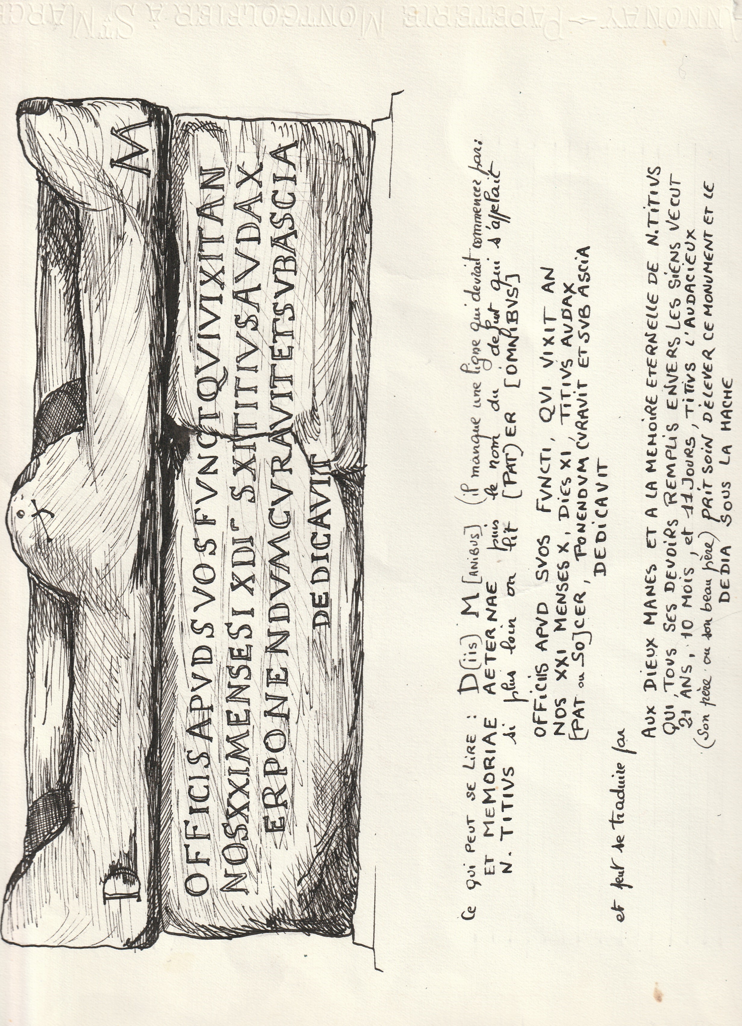 texte sarcophage
