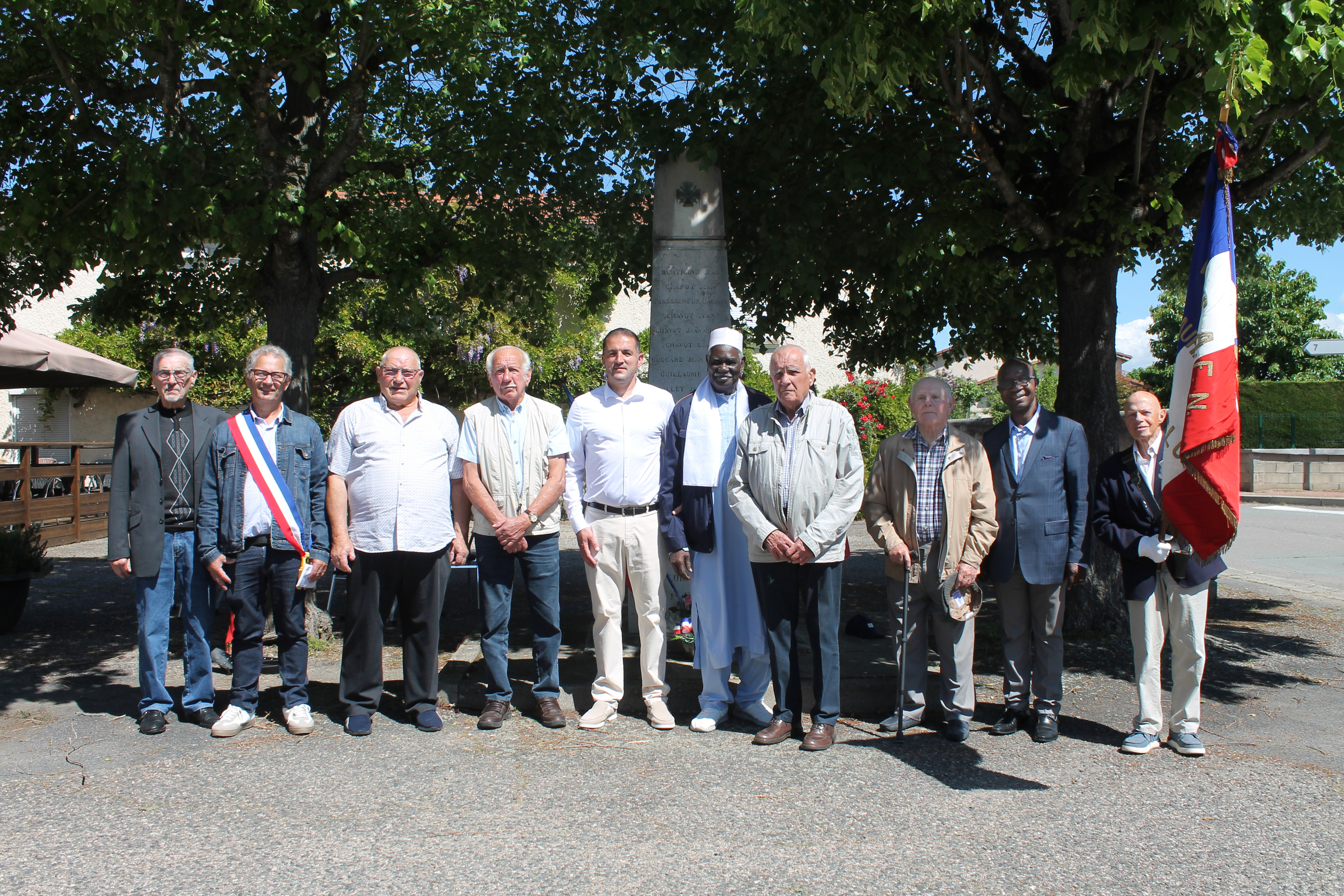 Commémoration à St Laurent la Conche