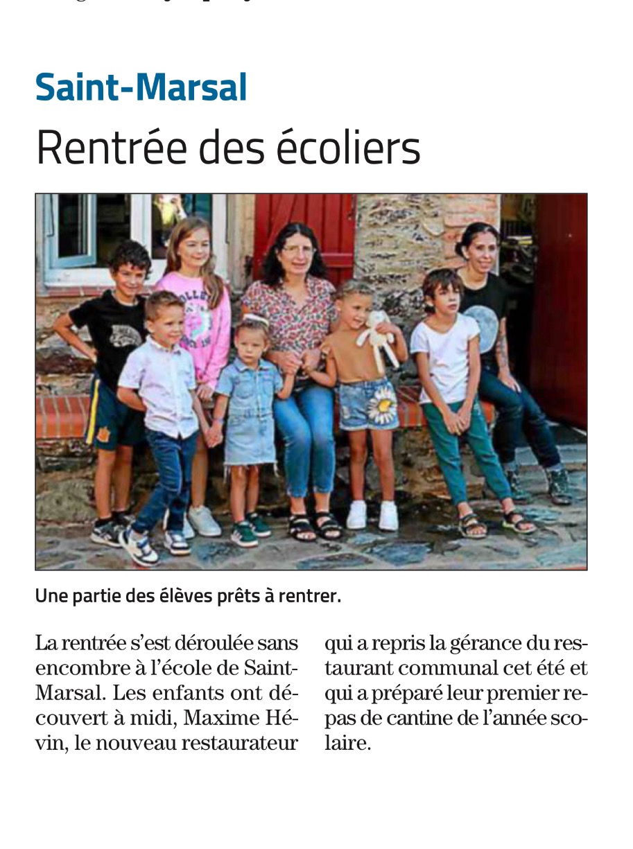 L'INDÉPENDANT du 3 septembre 2024 / Rentrée scolaire 