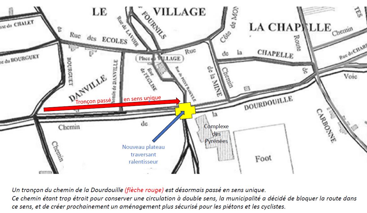 Voirie Chemin de la Dourdouille - Tronçon en sens unique.JPG