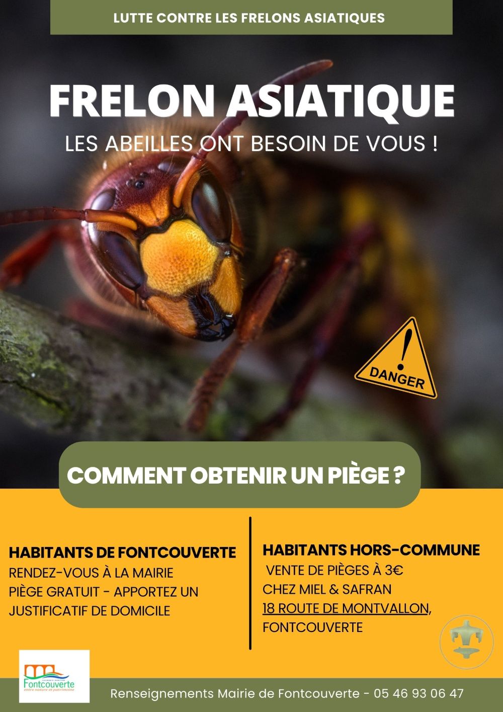 DISTRIBUTION DE PIEGES A FRELONS