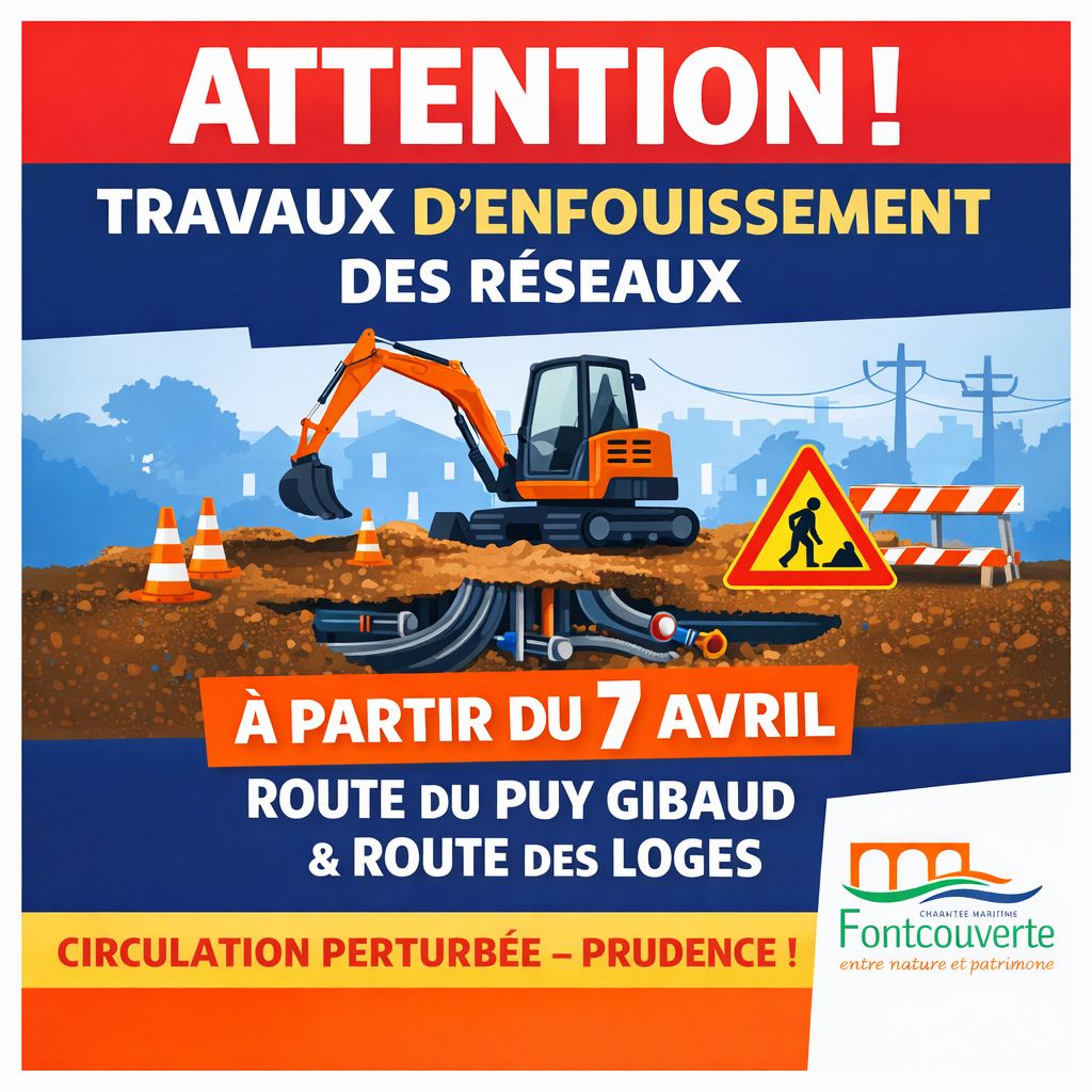 Travaux d'enfouissement