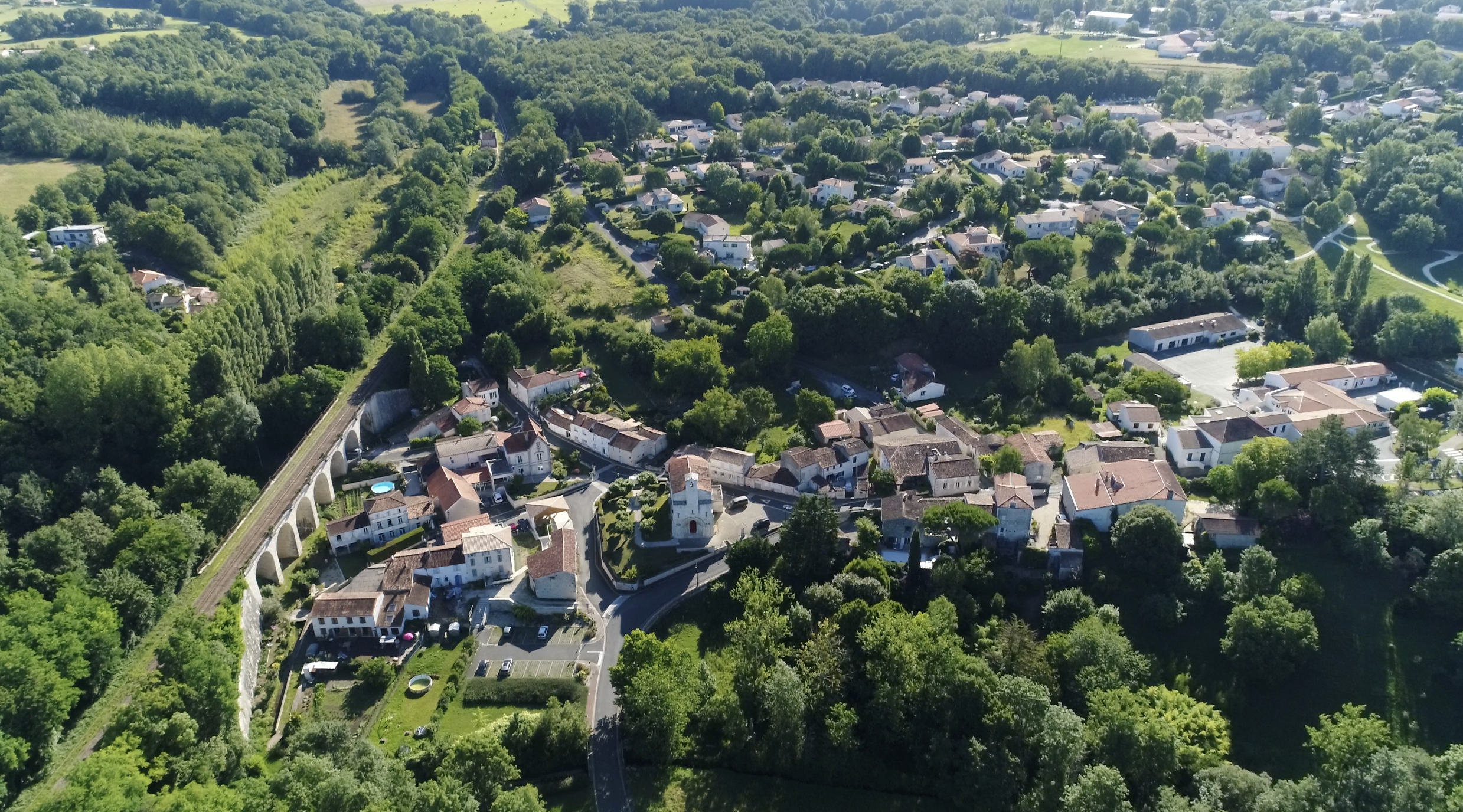 Fontcouverte vue aérienne